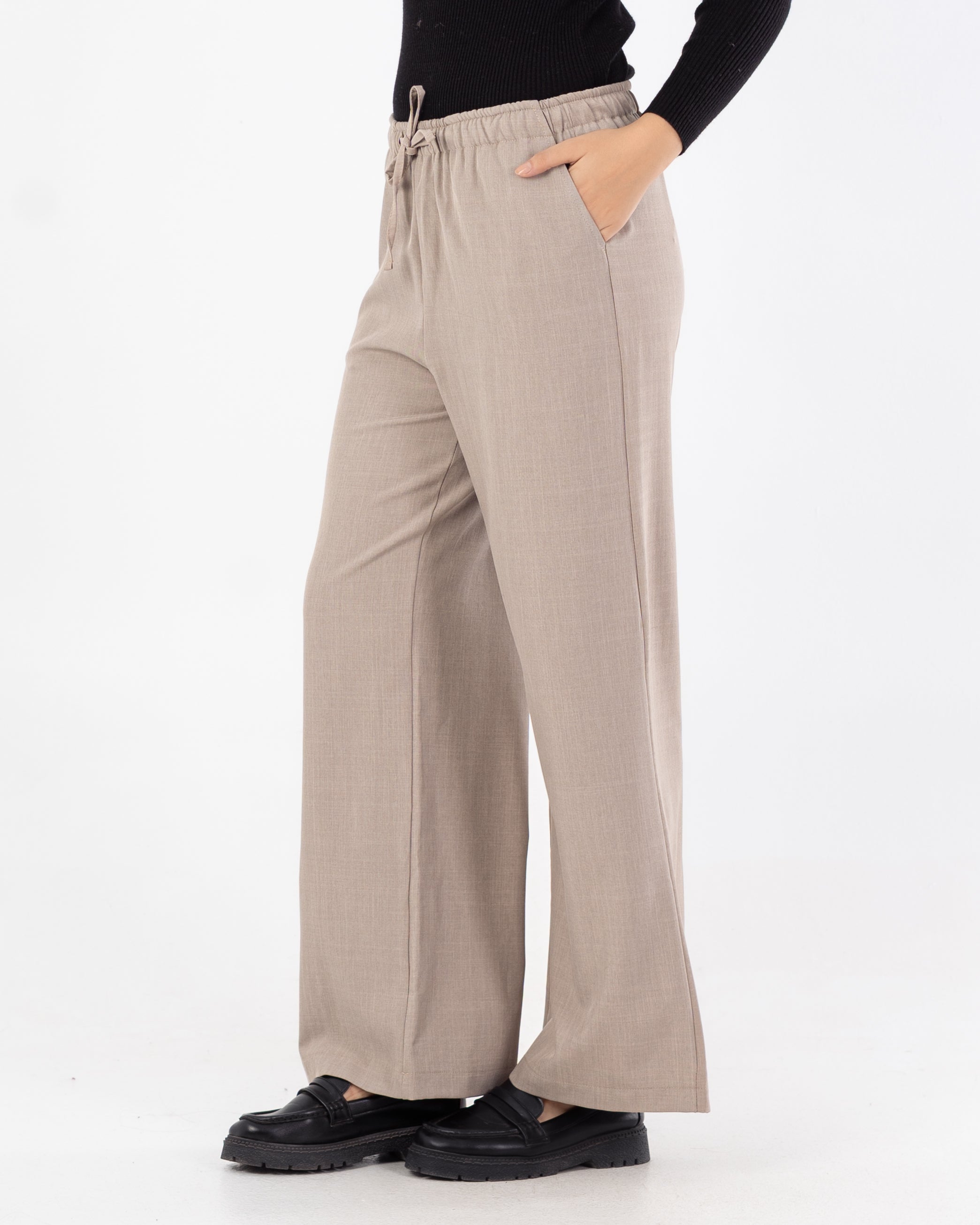 Classic Trouser With Drawstring – (Wide Leg)