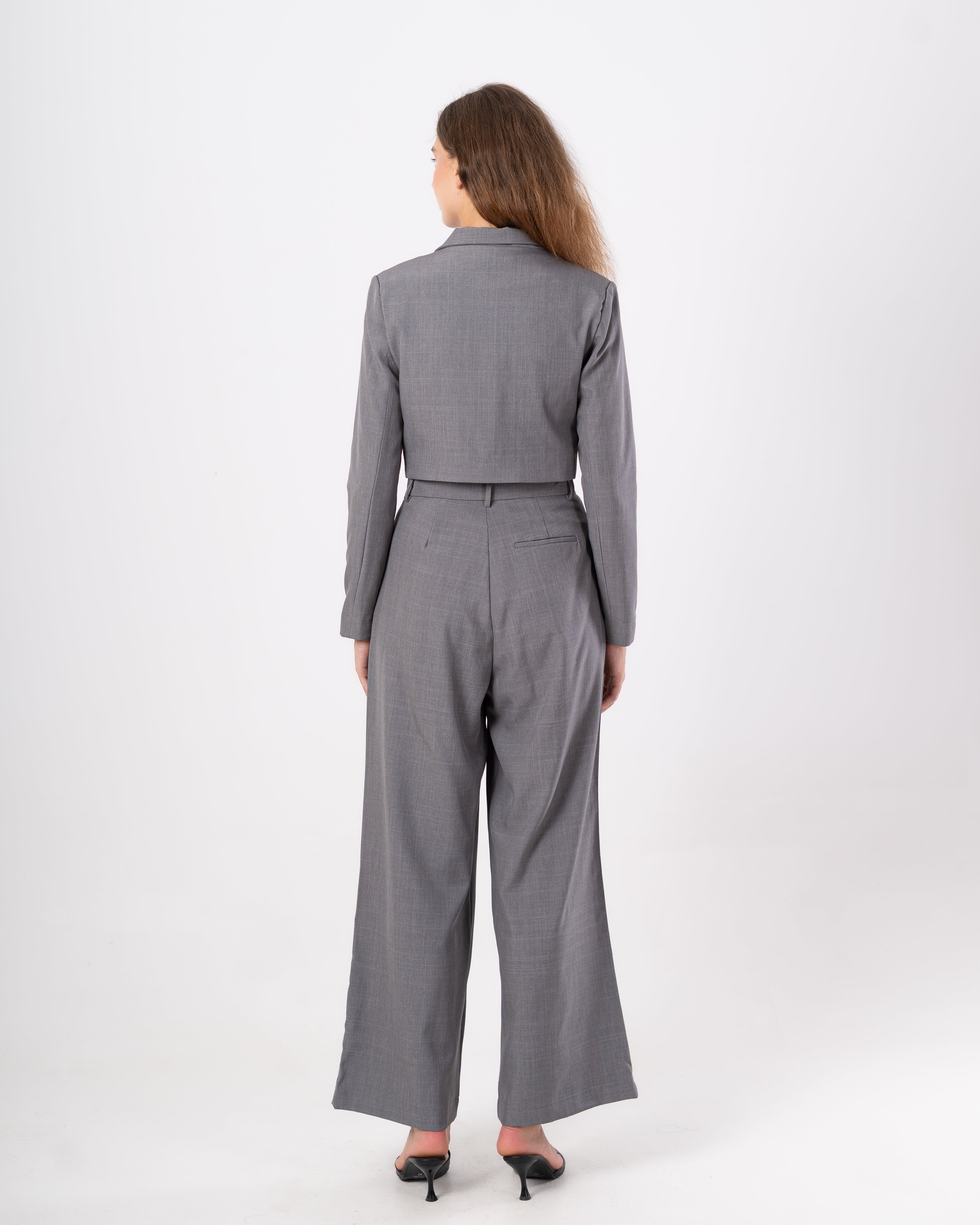Double Button - Cropped Blazer