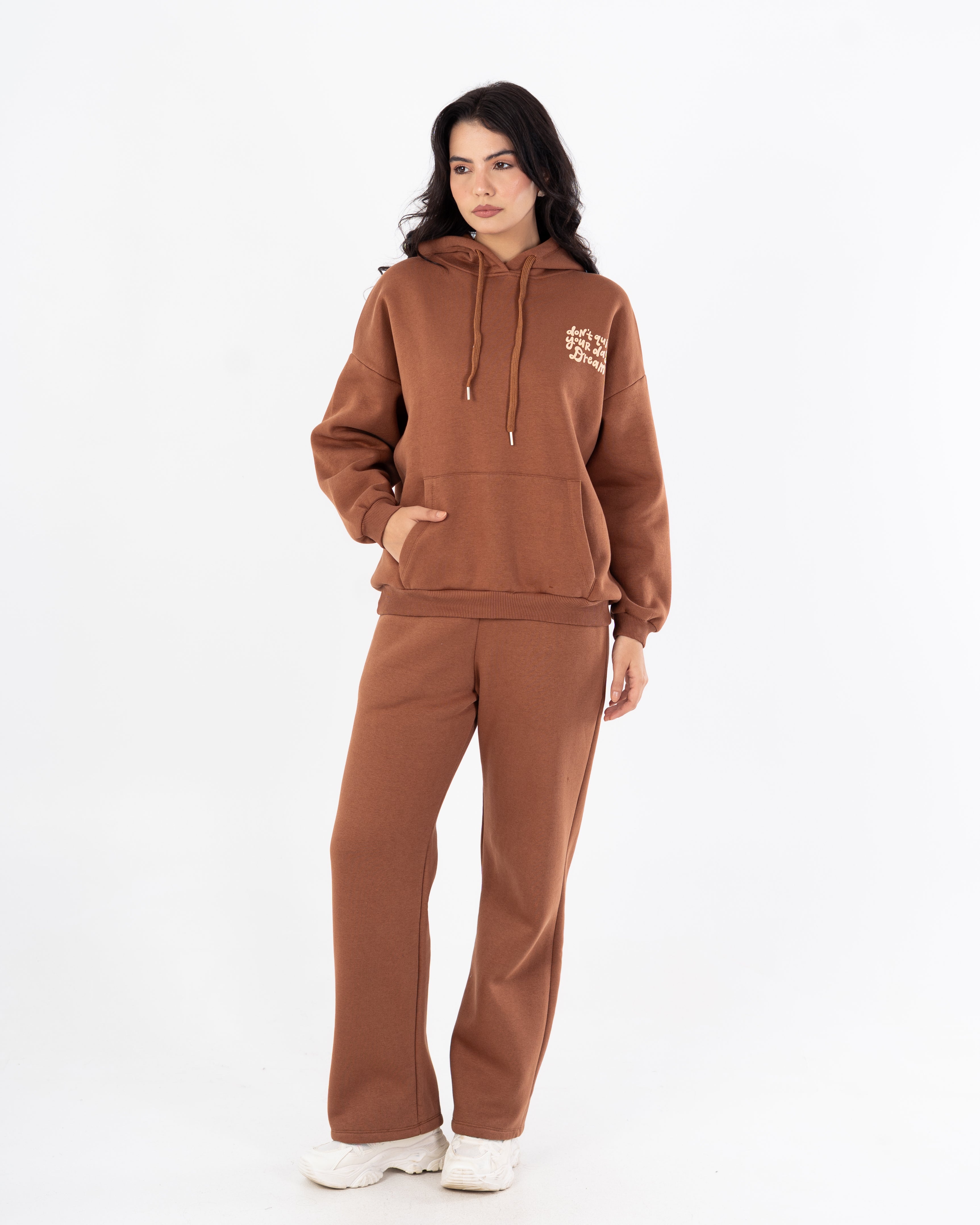 هودي – طبعة زهور صغيرة على الصدر