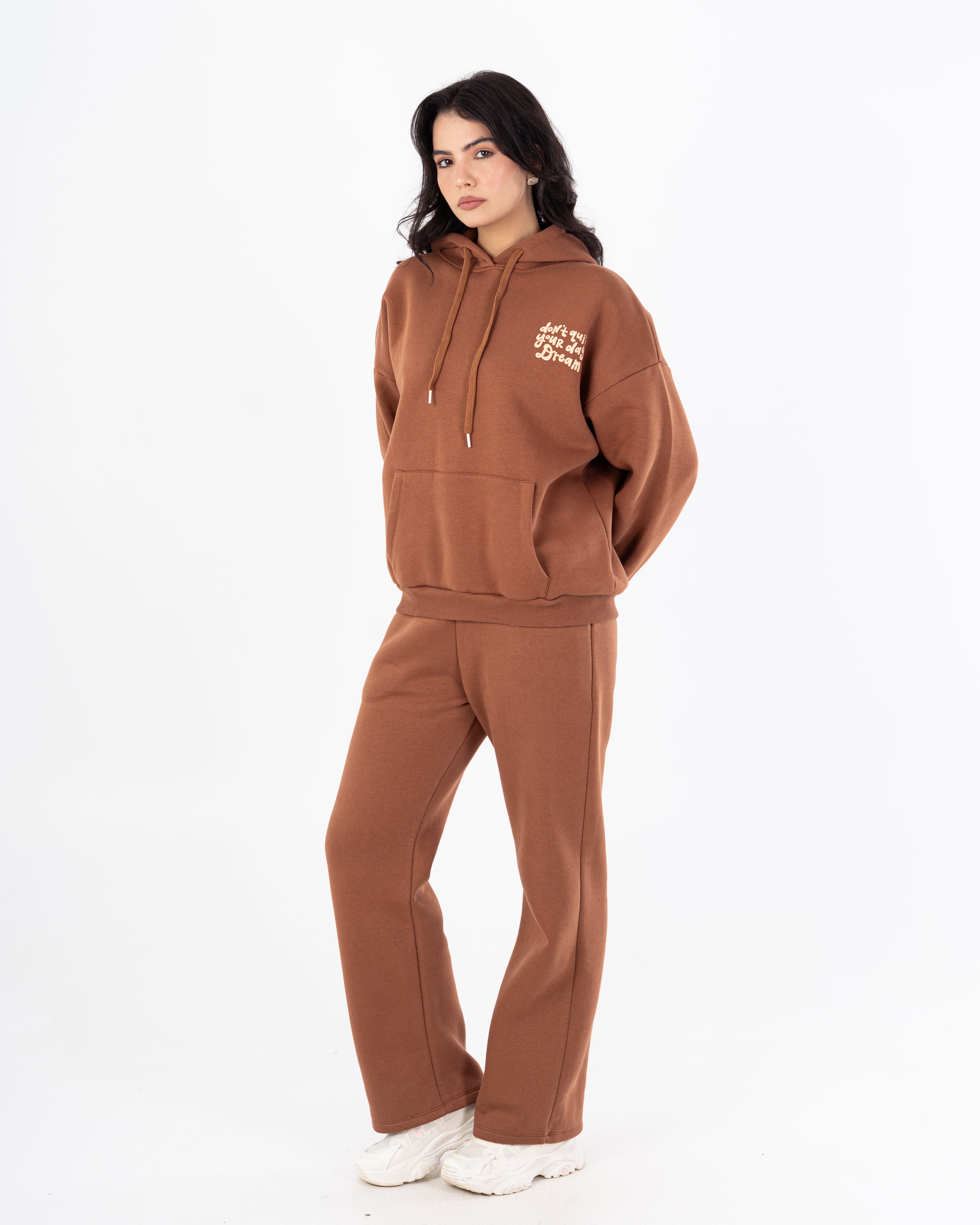 هودي – طبعة زهور صغيرة على الصدر