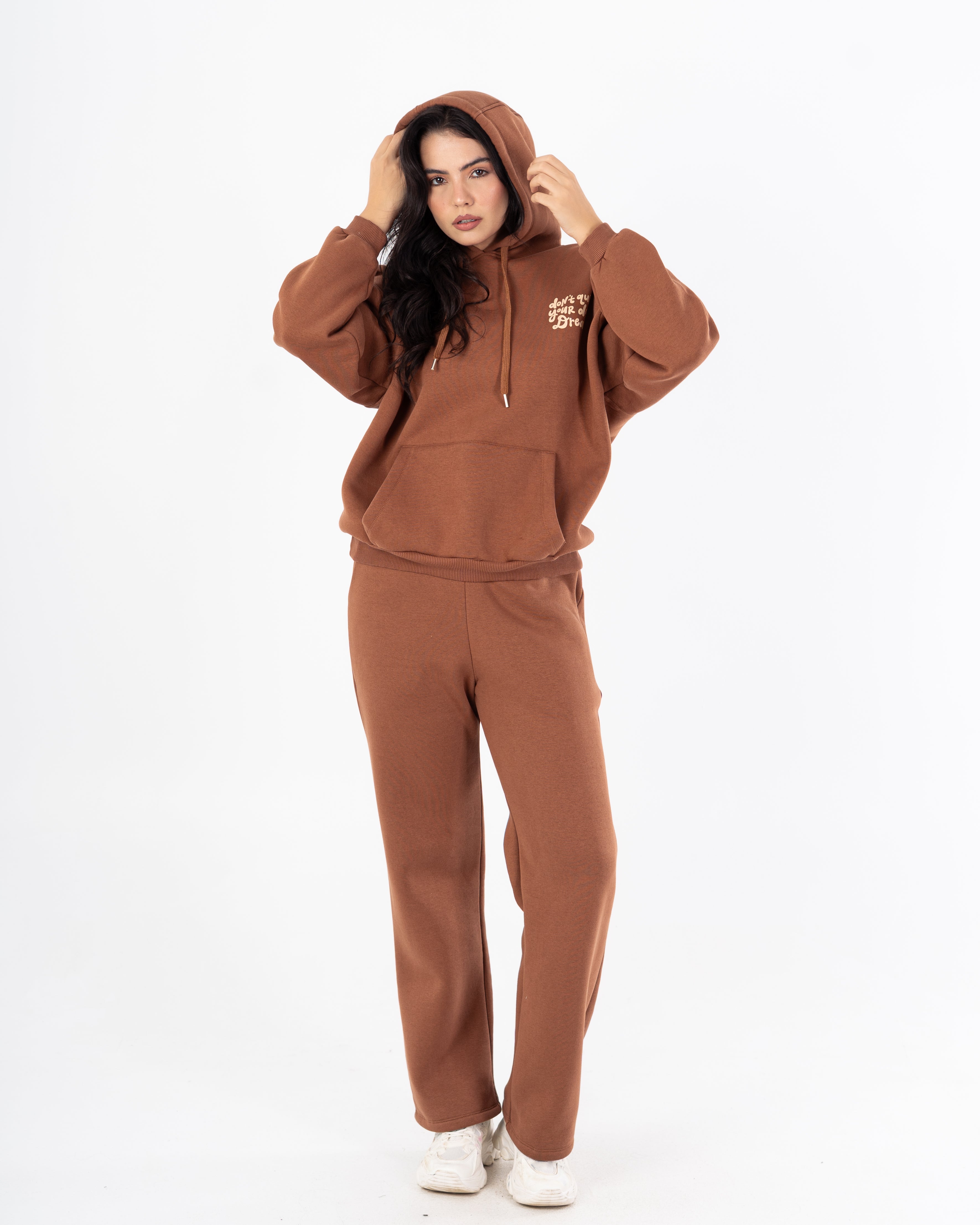 هودي – طبعة زهور صغيرة على الصدر