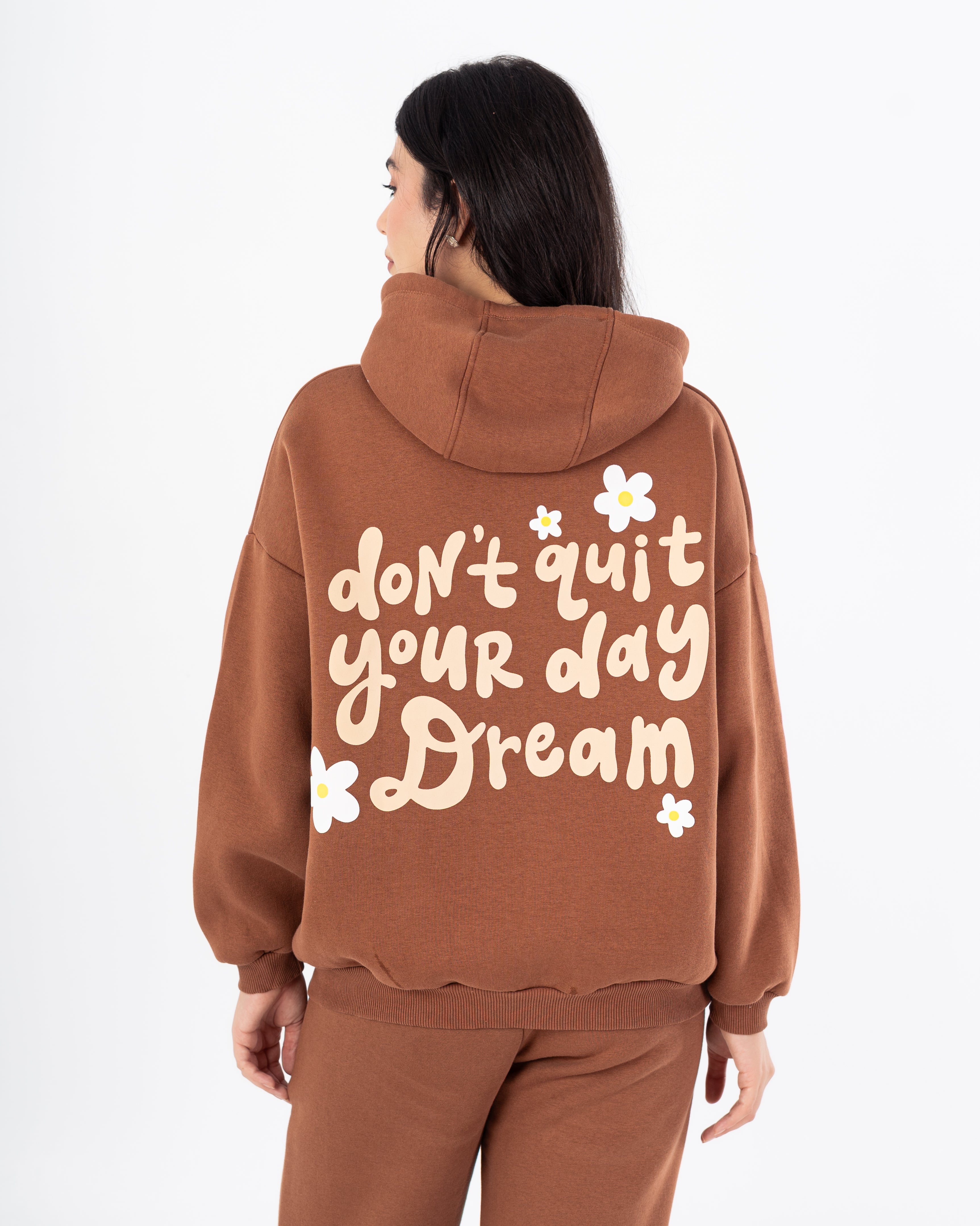 هودي – طبعة زهور صغيرة على الصدر