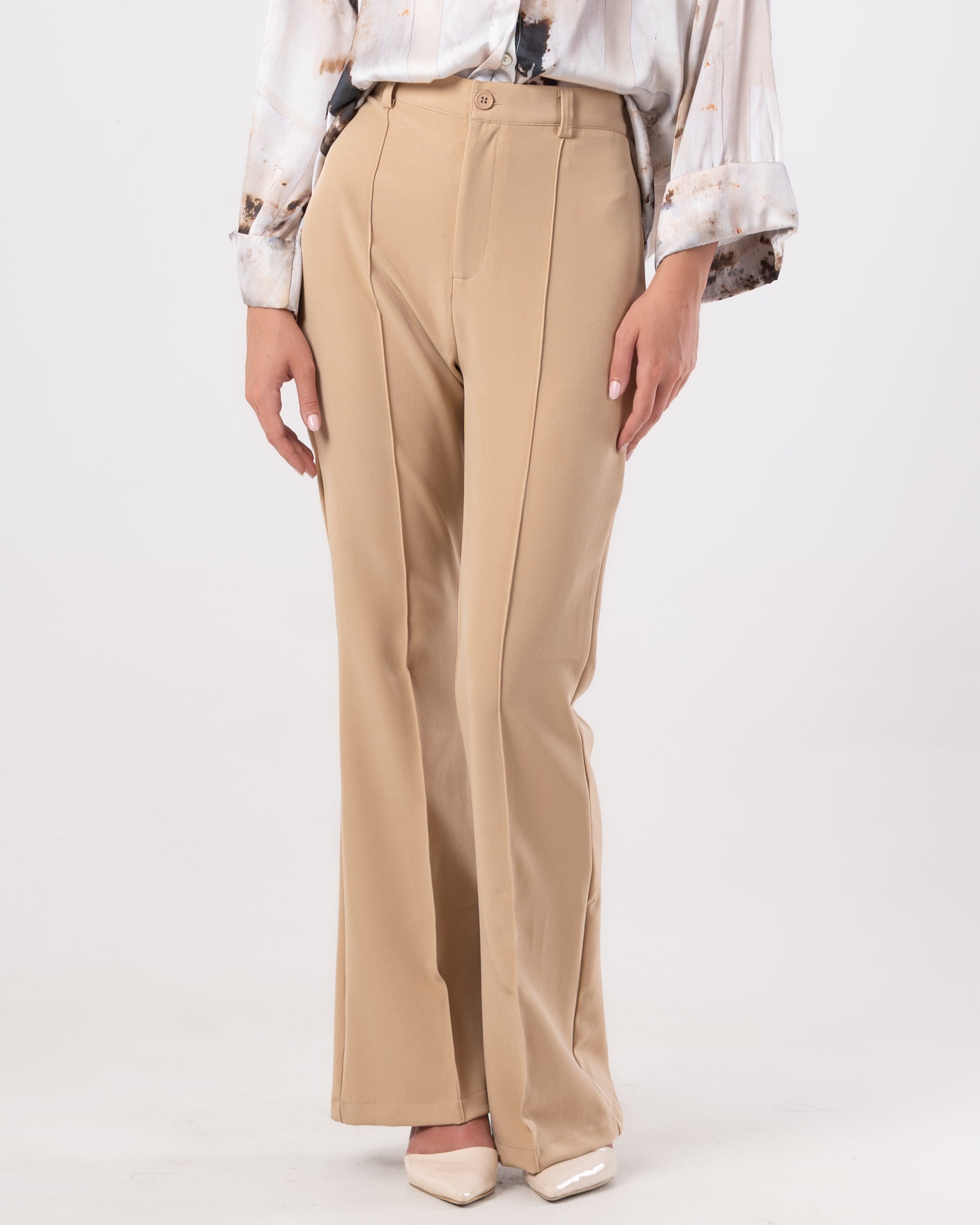 Center-Pleat Classic Pants
