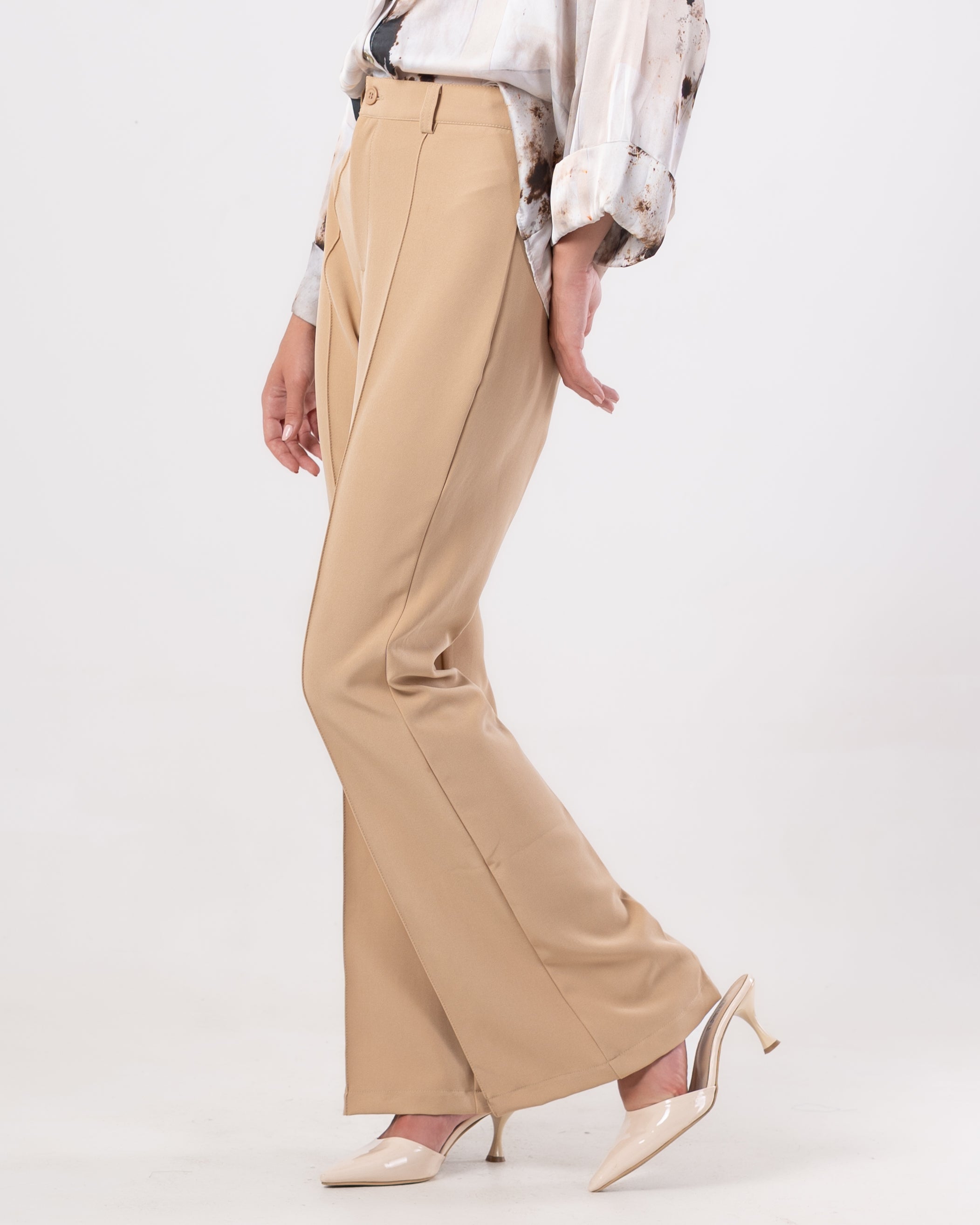 Center-Pleat Classic Pants