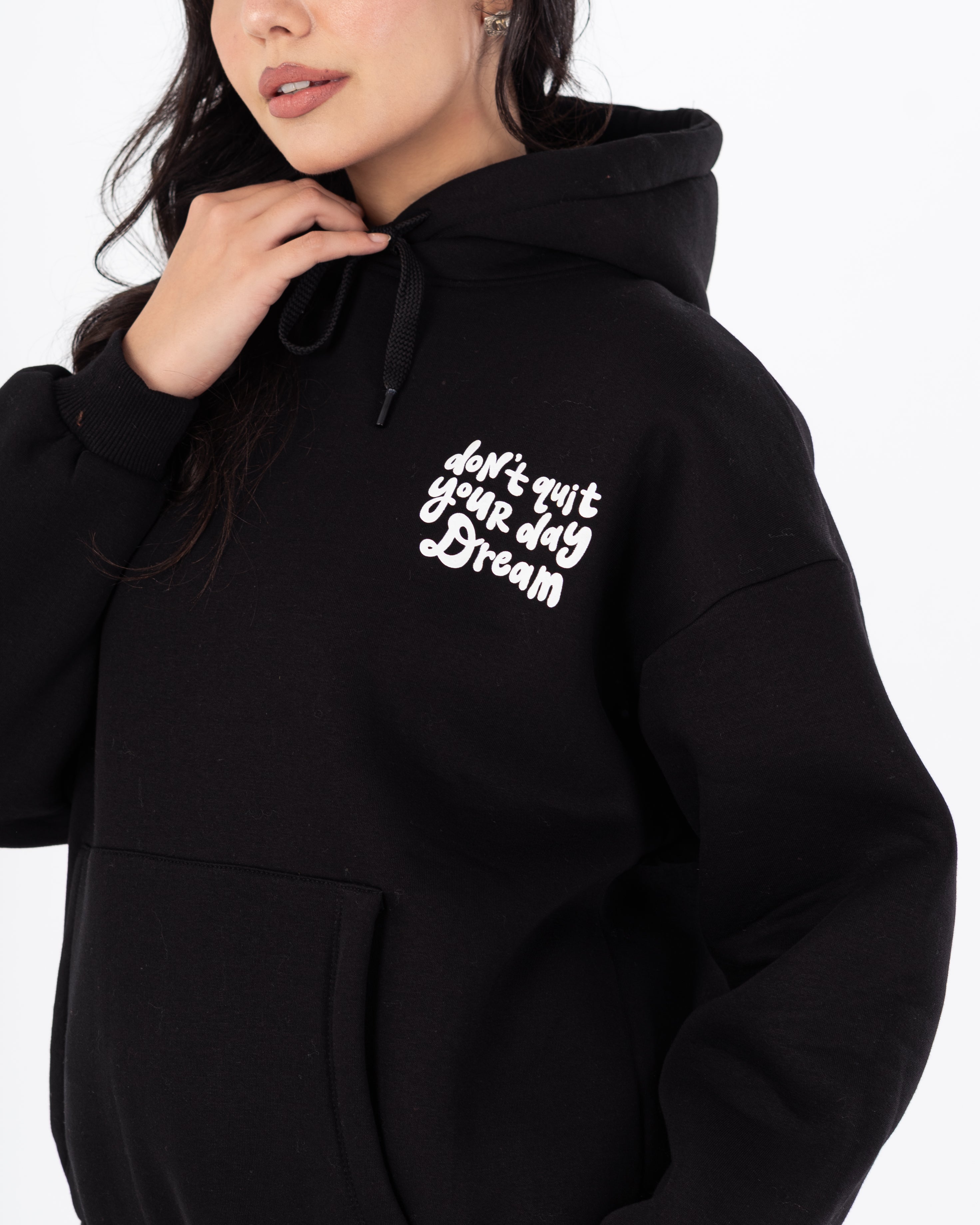 هودي – طبعة زهور صغيرة على الصدر