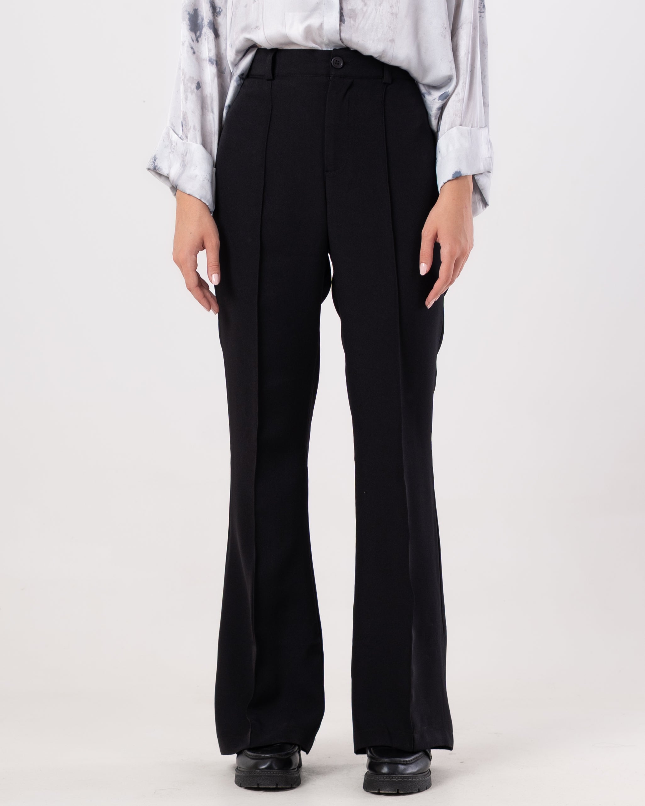 Center-Pleat Classic Pants