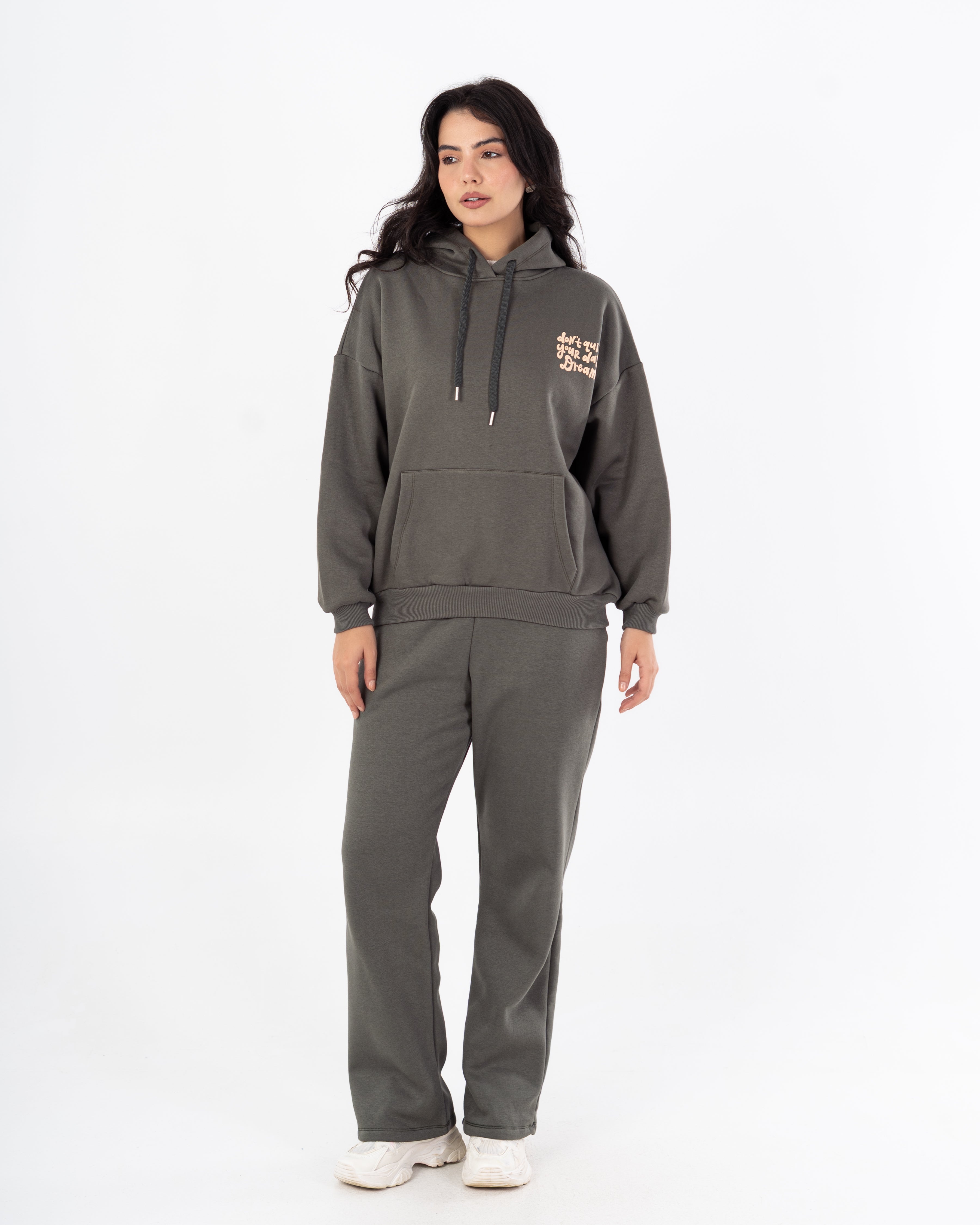 هودي – طبعة زهور صغيرة على الصدر