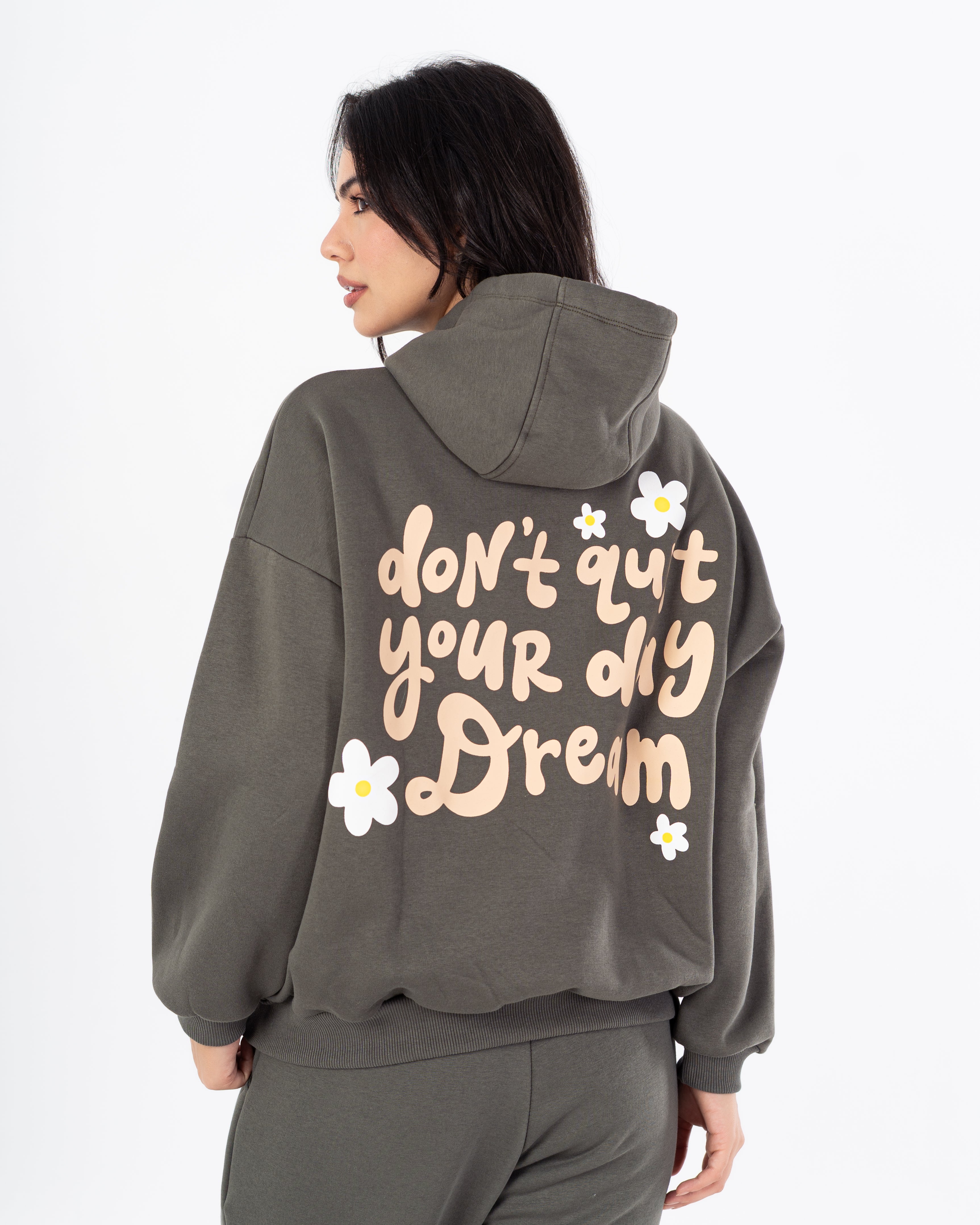 هودي – طبعة زهور صغيرة على الصدر