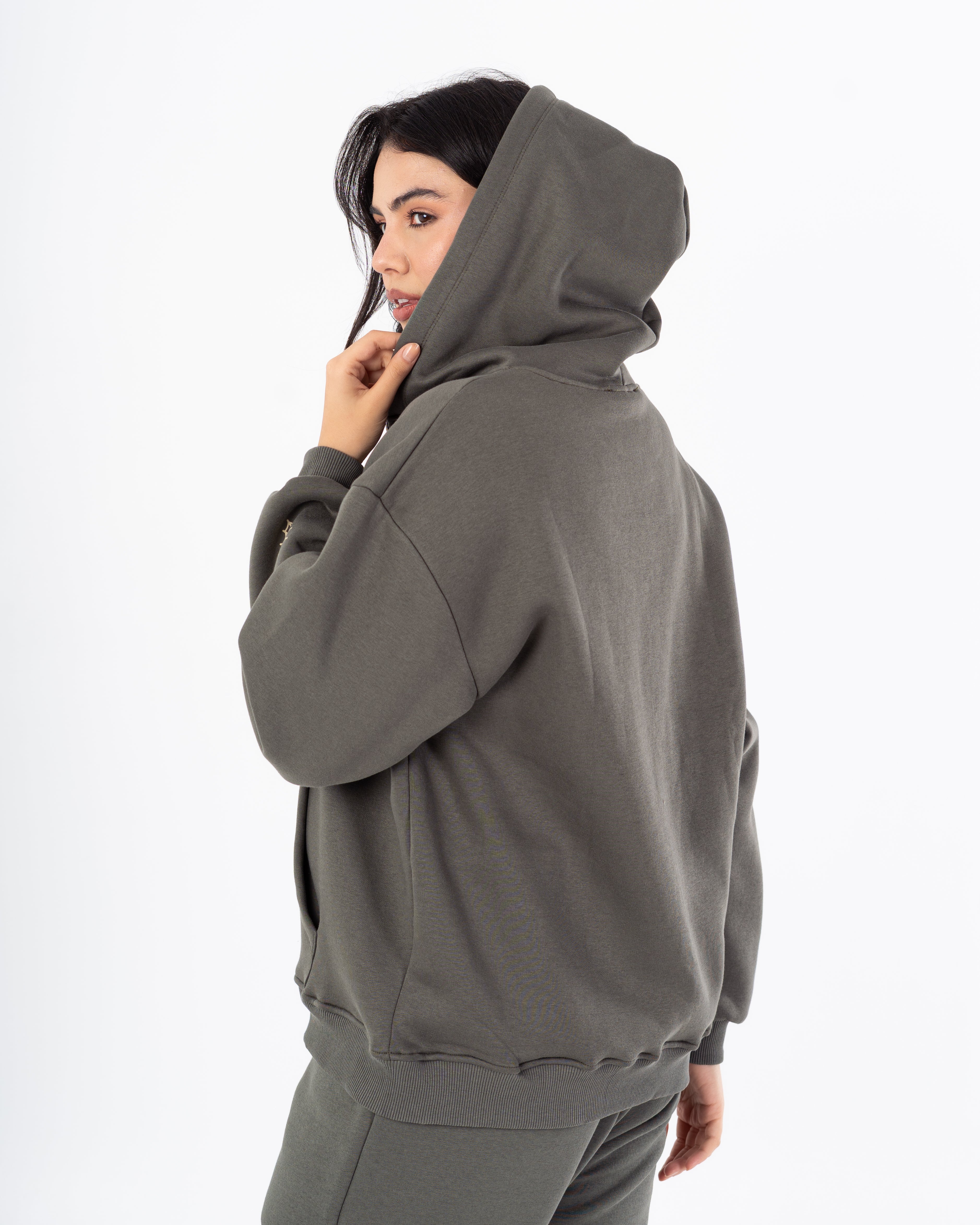 Sweatshirt – Zipper (Back And Sleeve Print)
