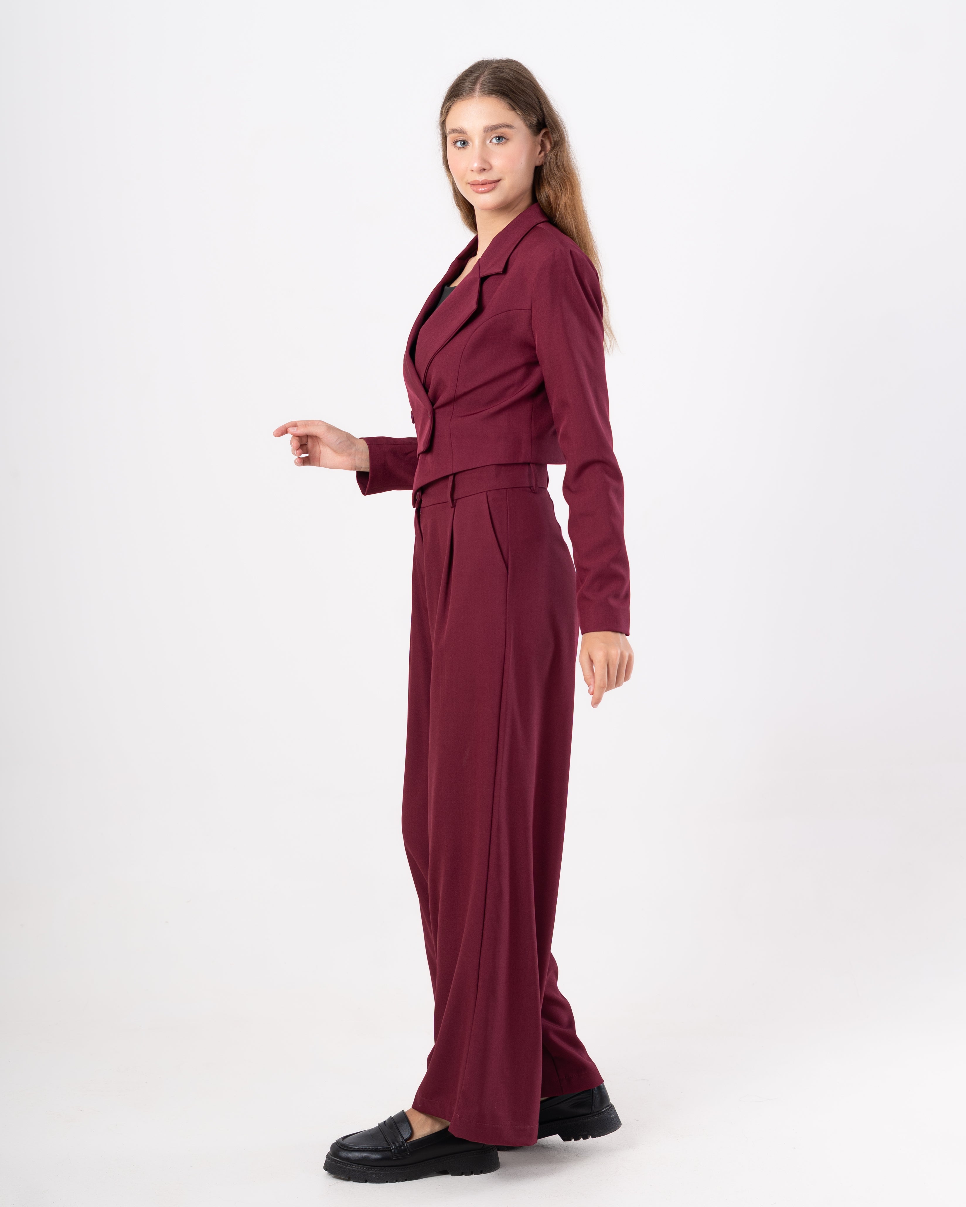 Double Button - Cropped Blazer