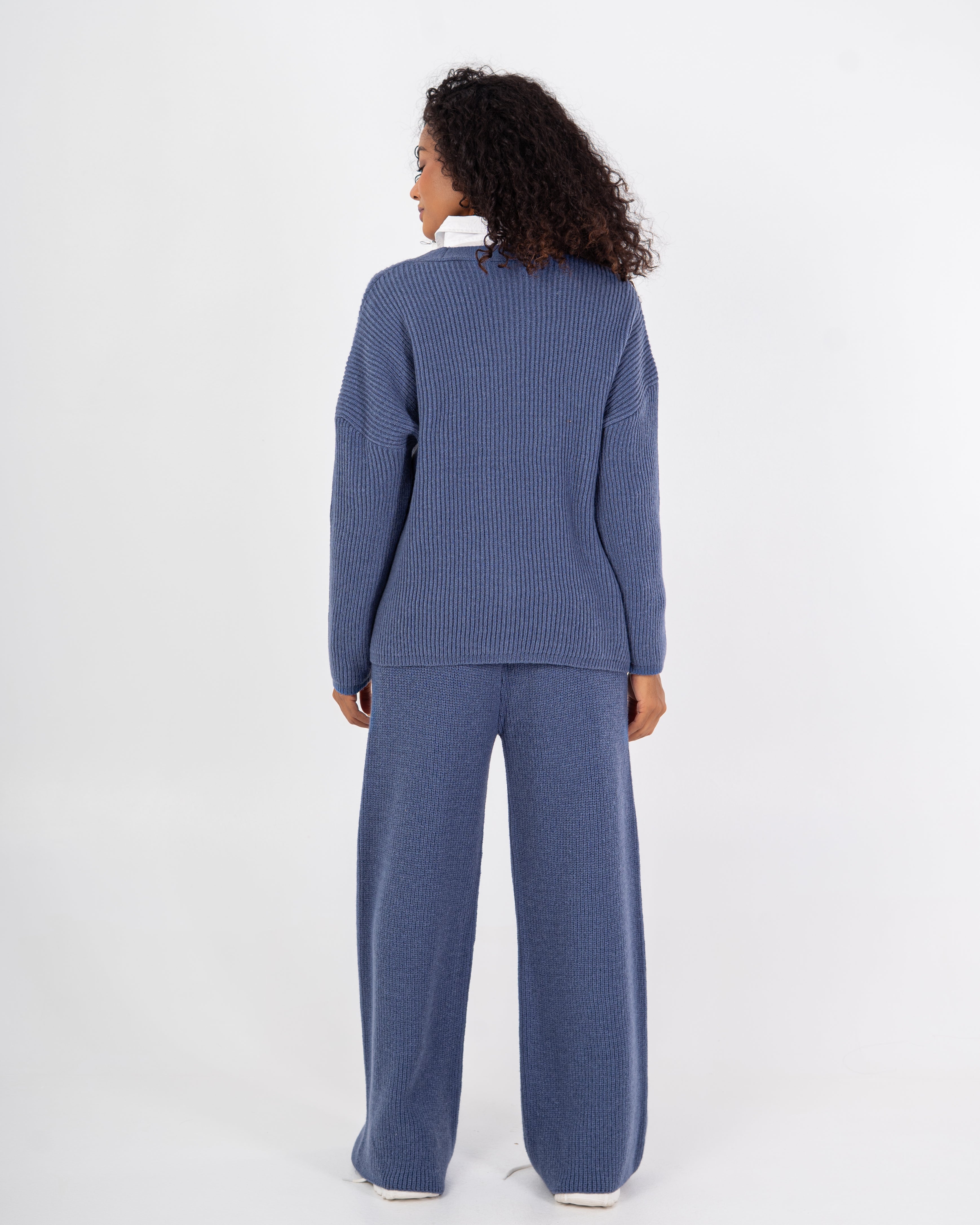 Knitwear Suit – Plain With Buttons