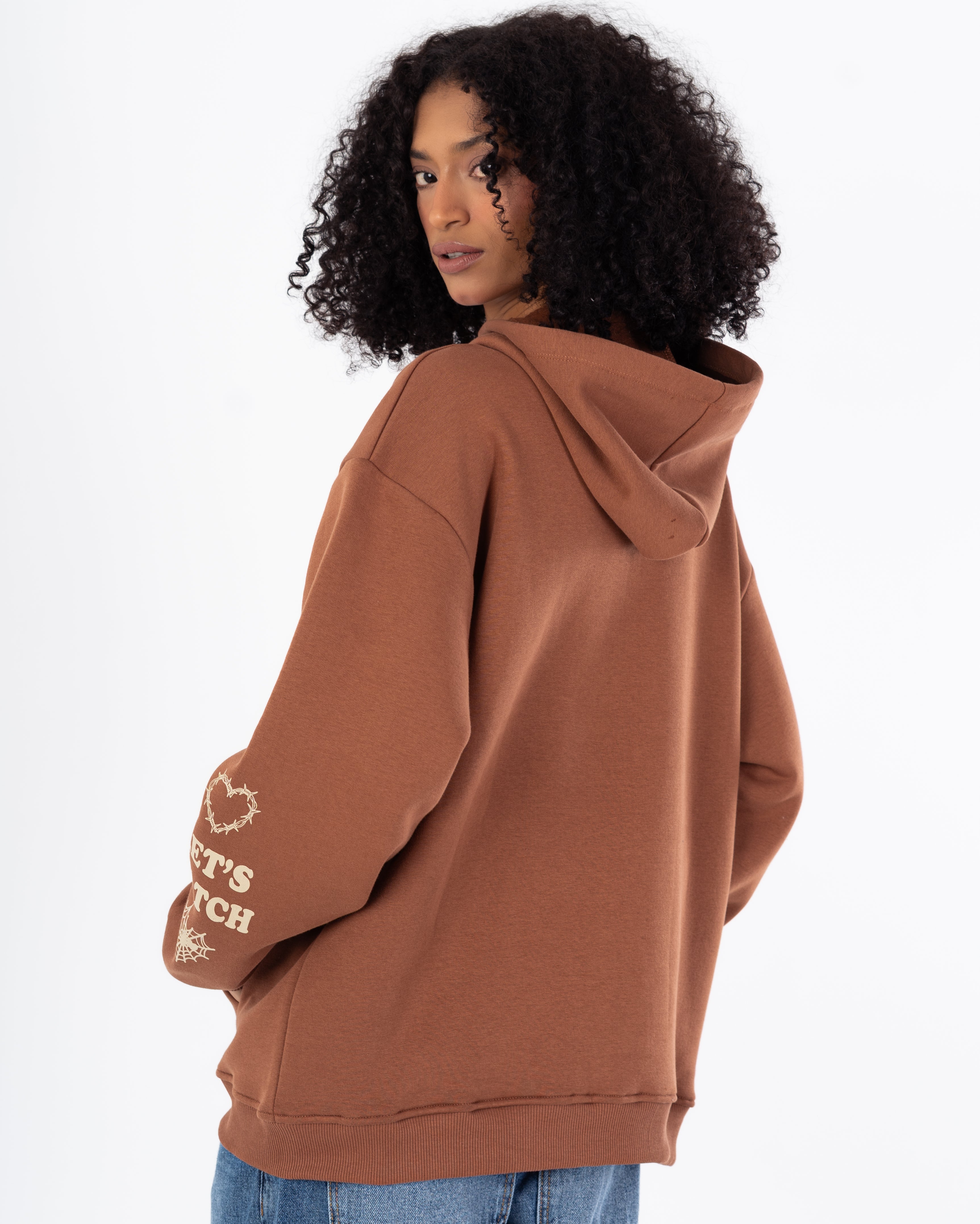 Sweatshirt – Zipper (Back And Sleeve Print)