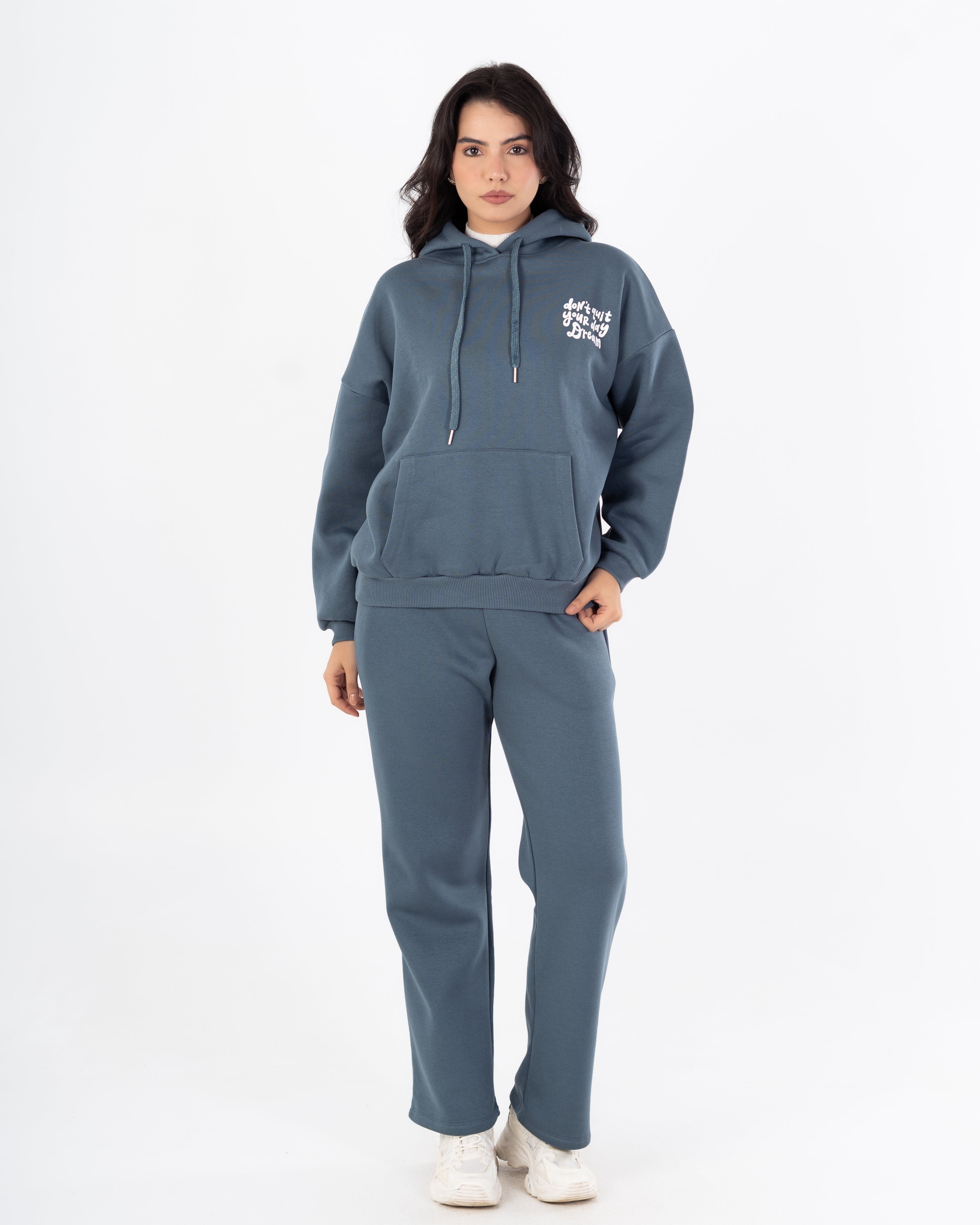 هودي – طبعة زهور صغيرة على الصدر