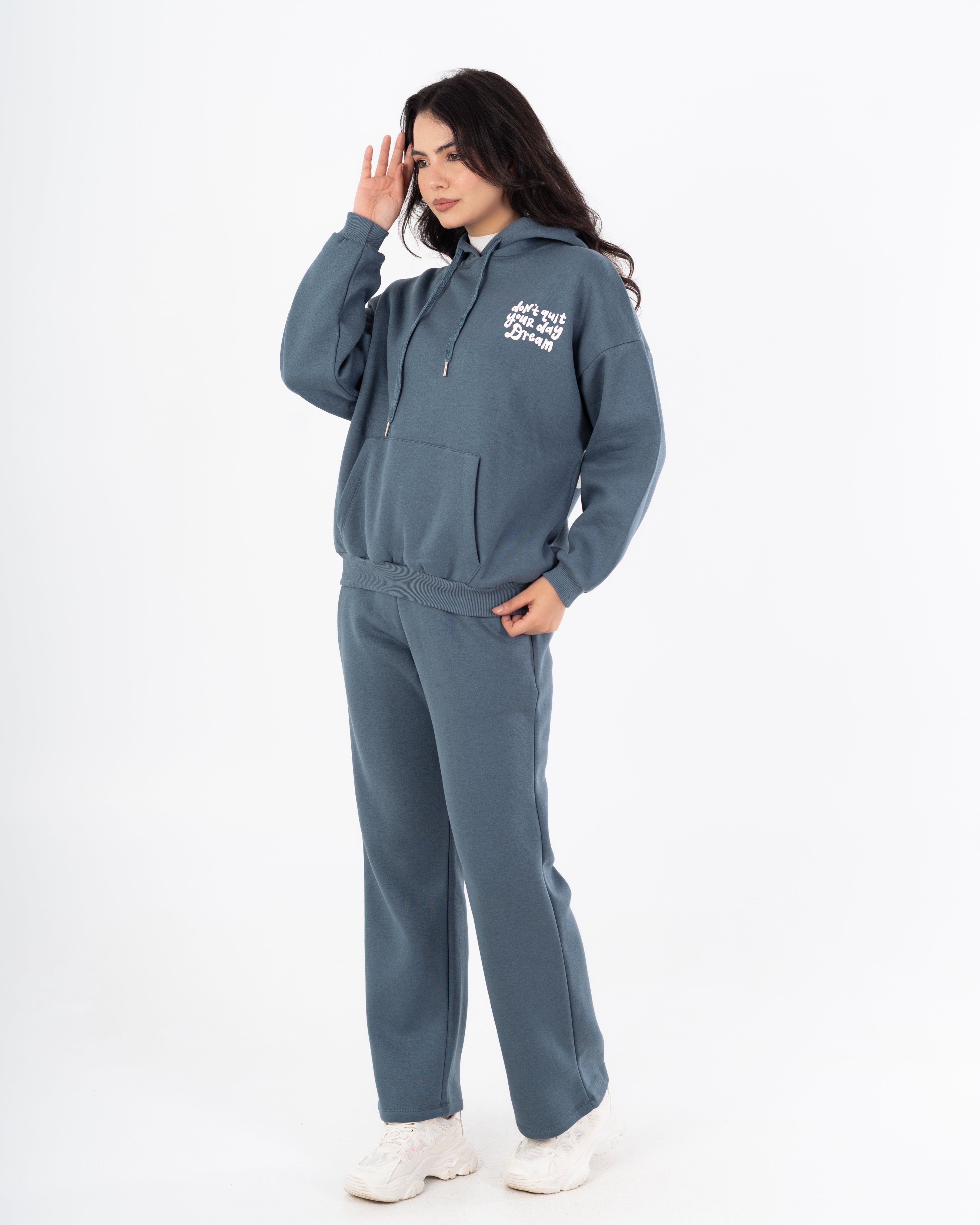 هودي – طبعة زهور صغيرة على الصدر