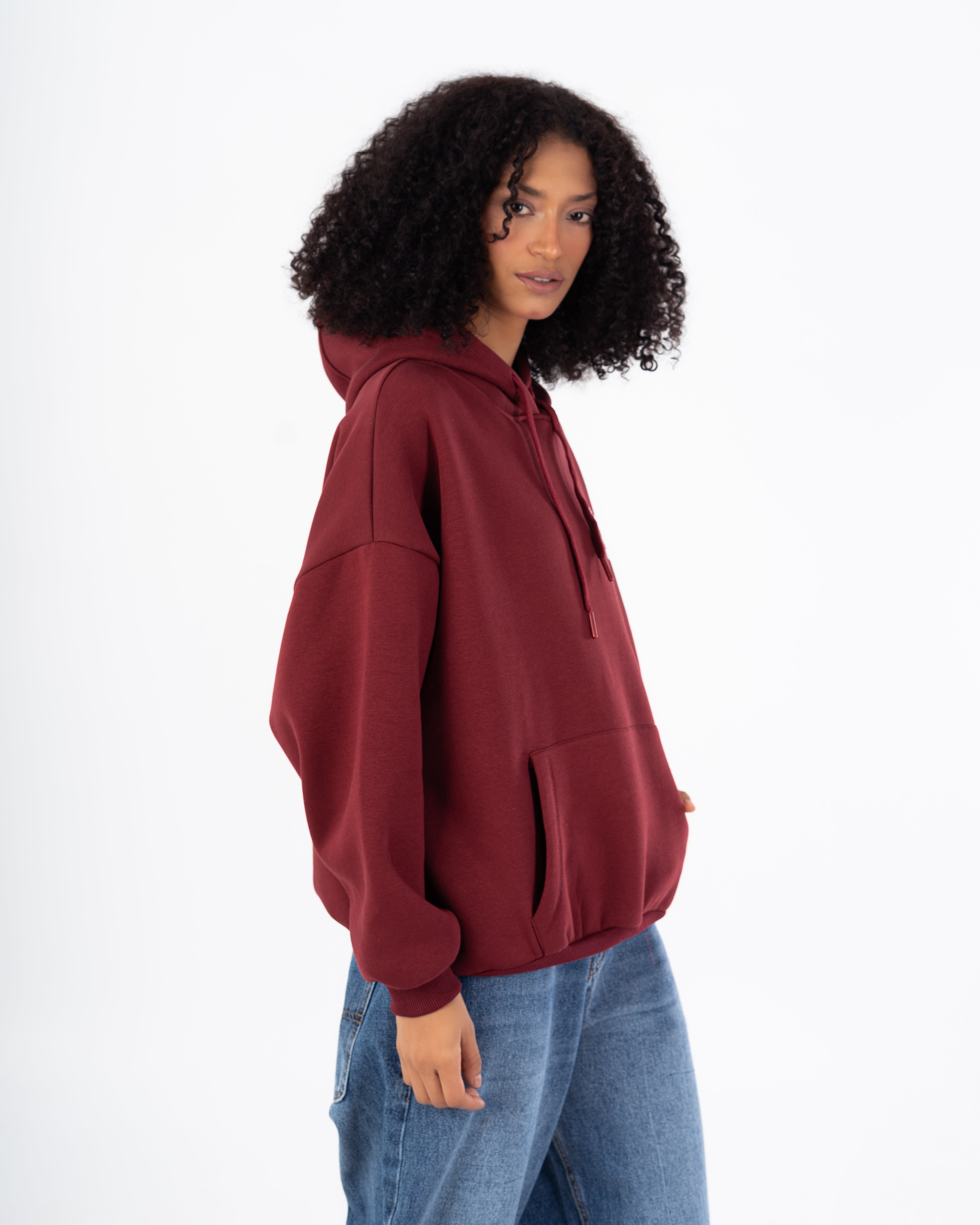 هودي – طبعة زهور صغيرة على الصدر