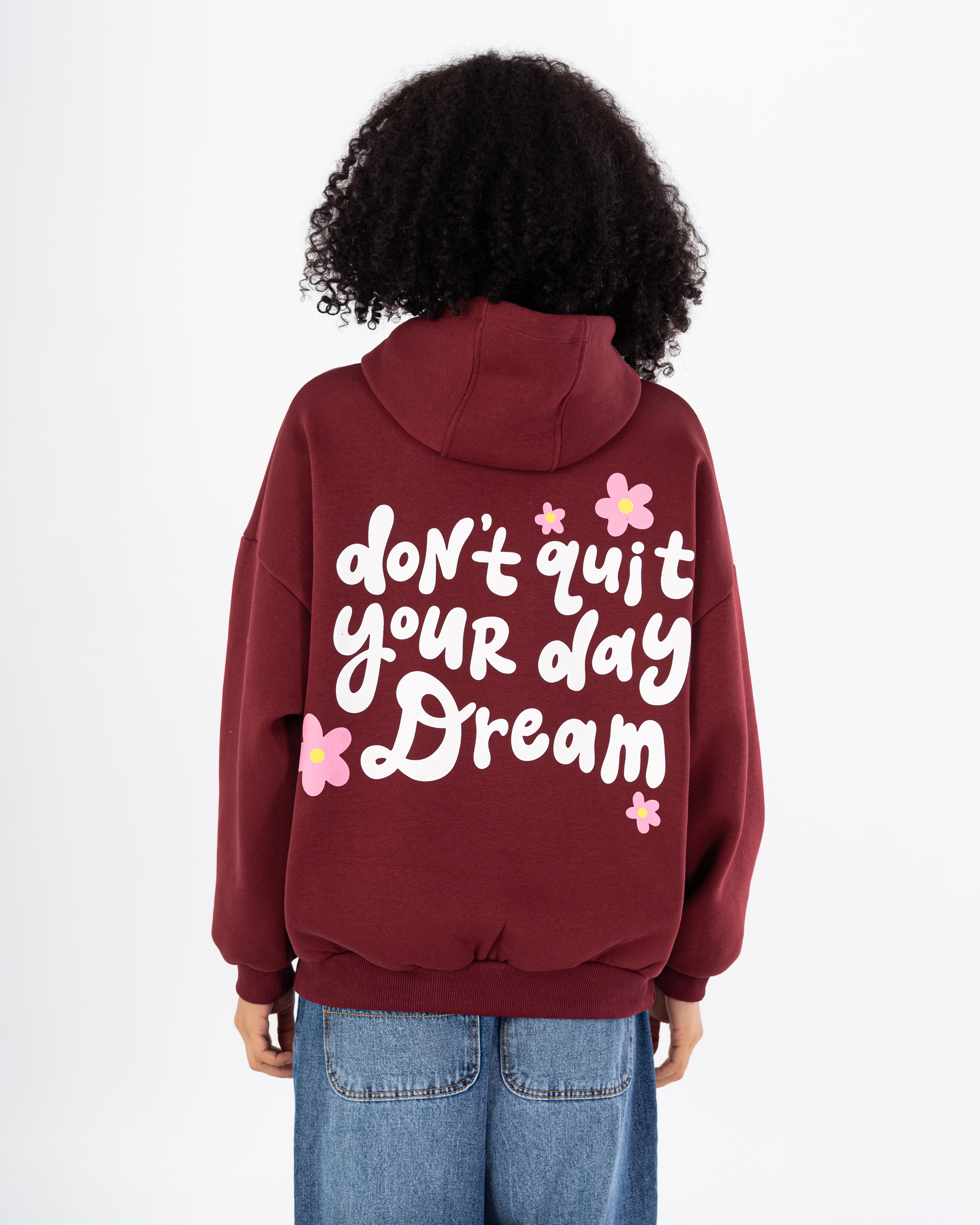 هودي – طبعة زهور صغيرة على الصدر