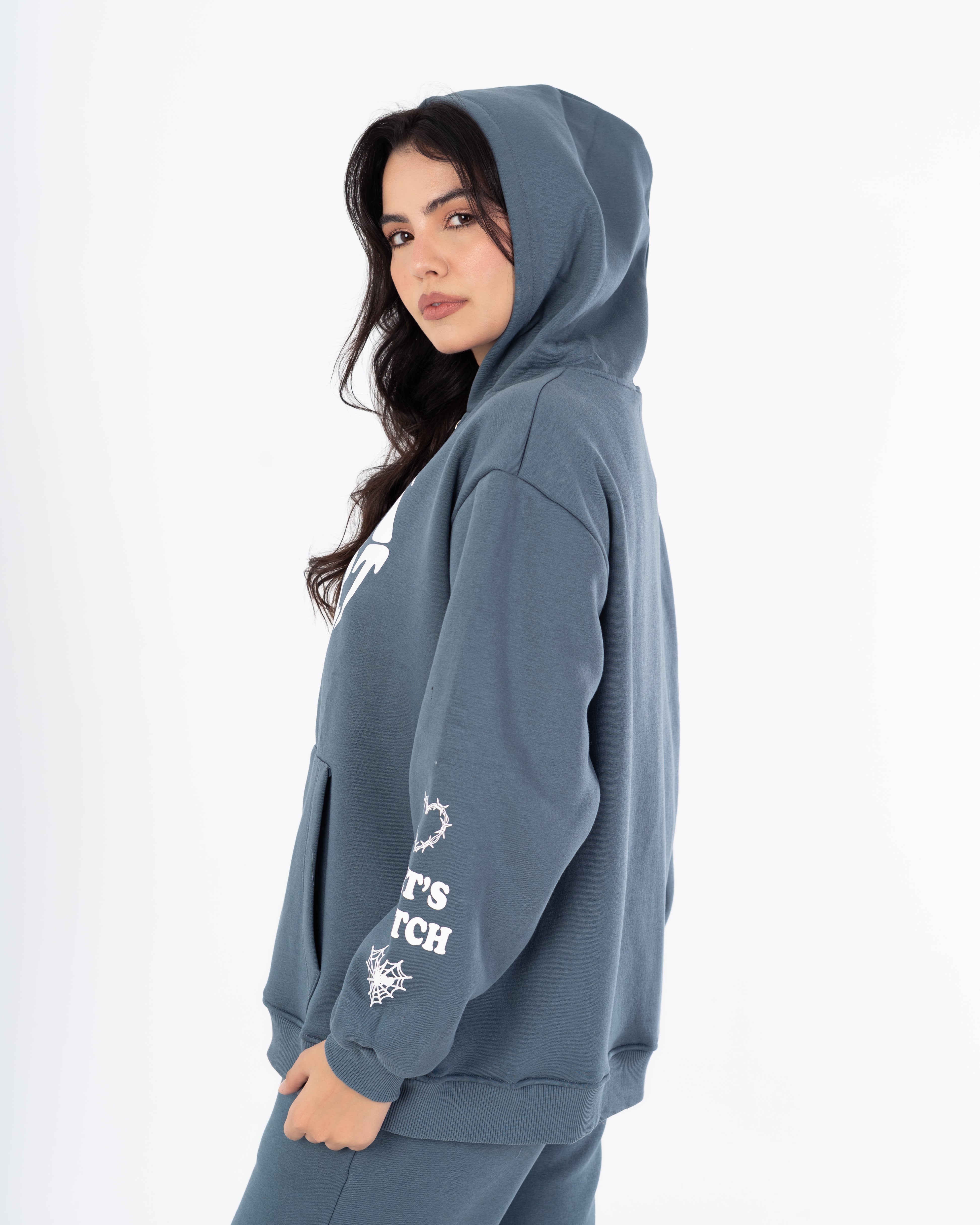 Sweatshirt – Zipper (Back And Sleeve Print)
