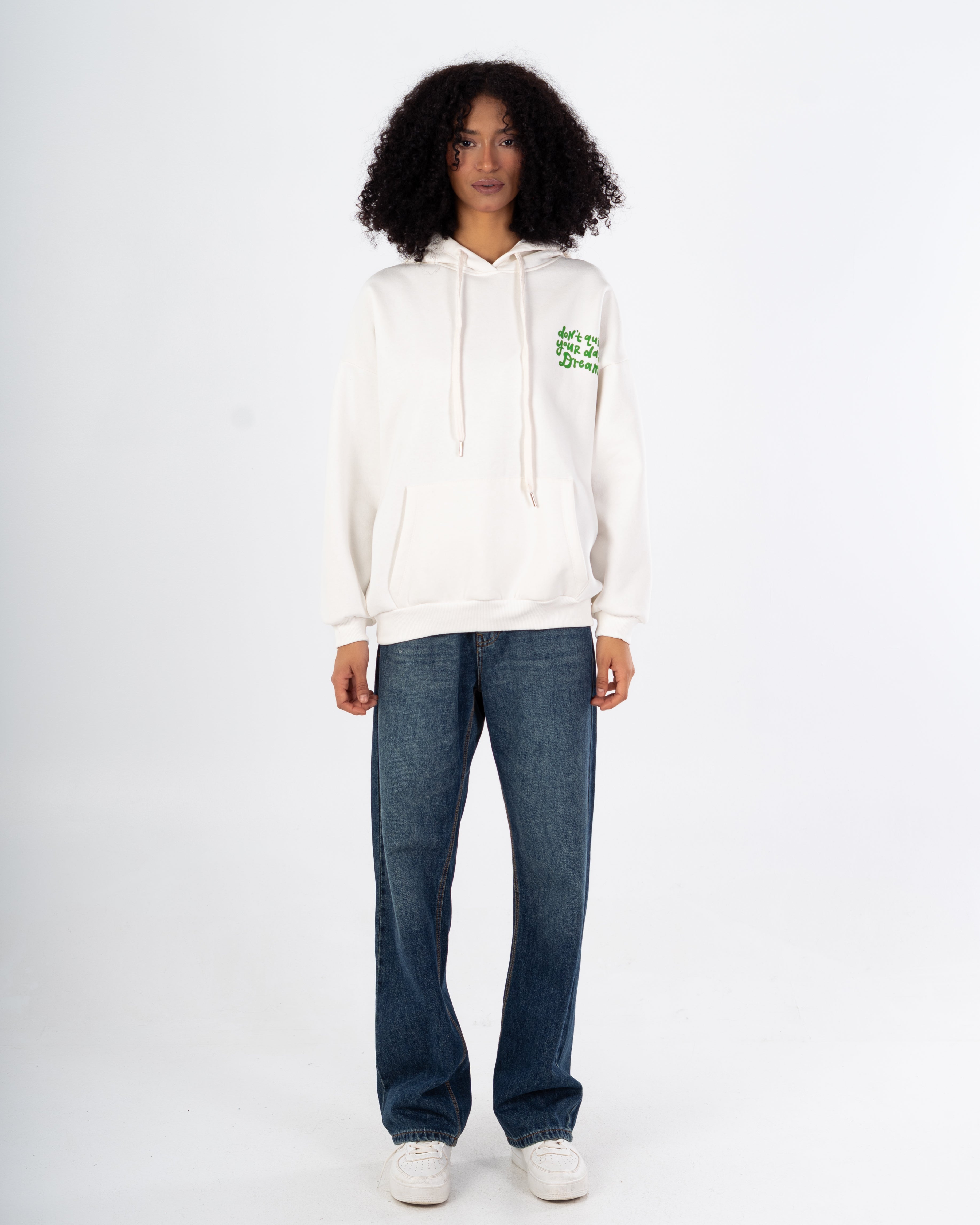 هودي – طبعة زهور صغيرة على الصدر