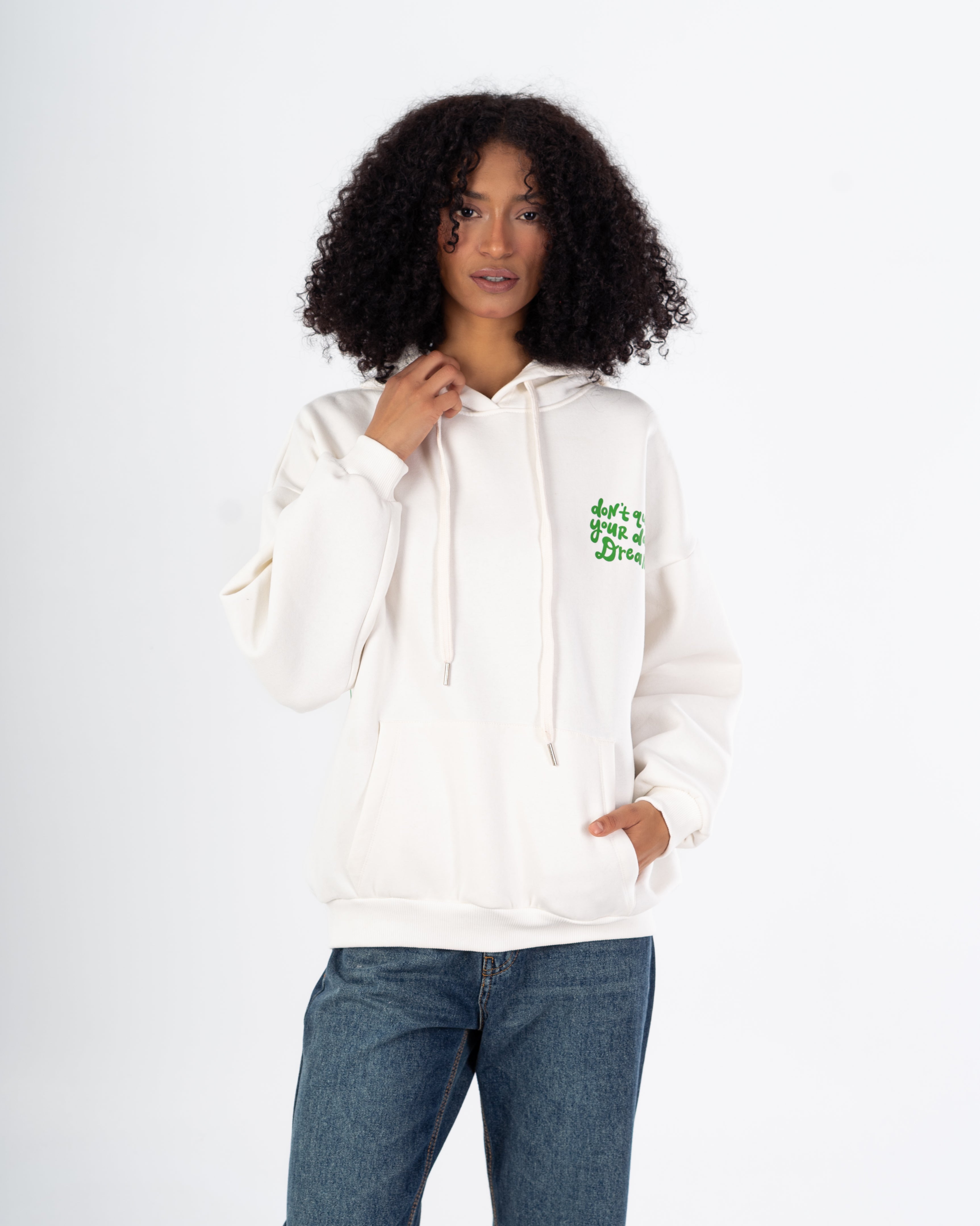 هودي – طبعة زهور صغيرة على الصدر