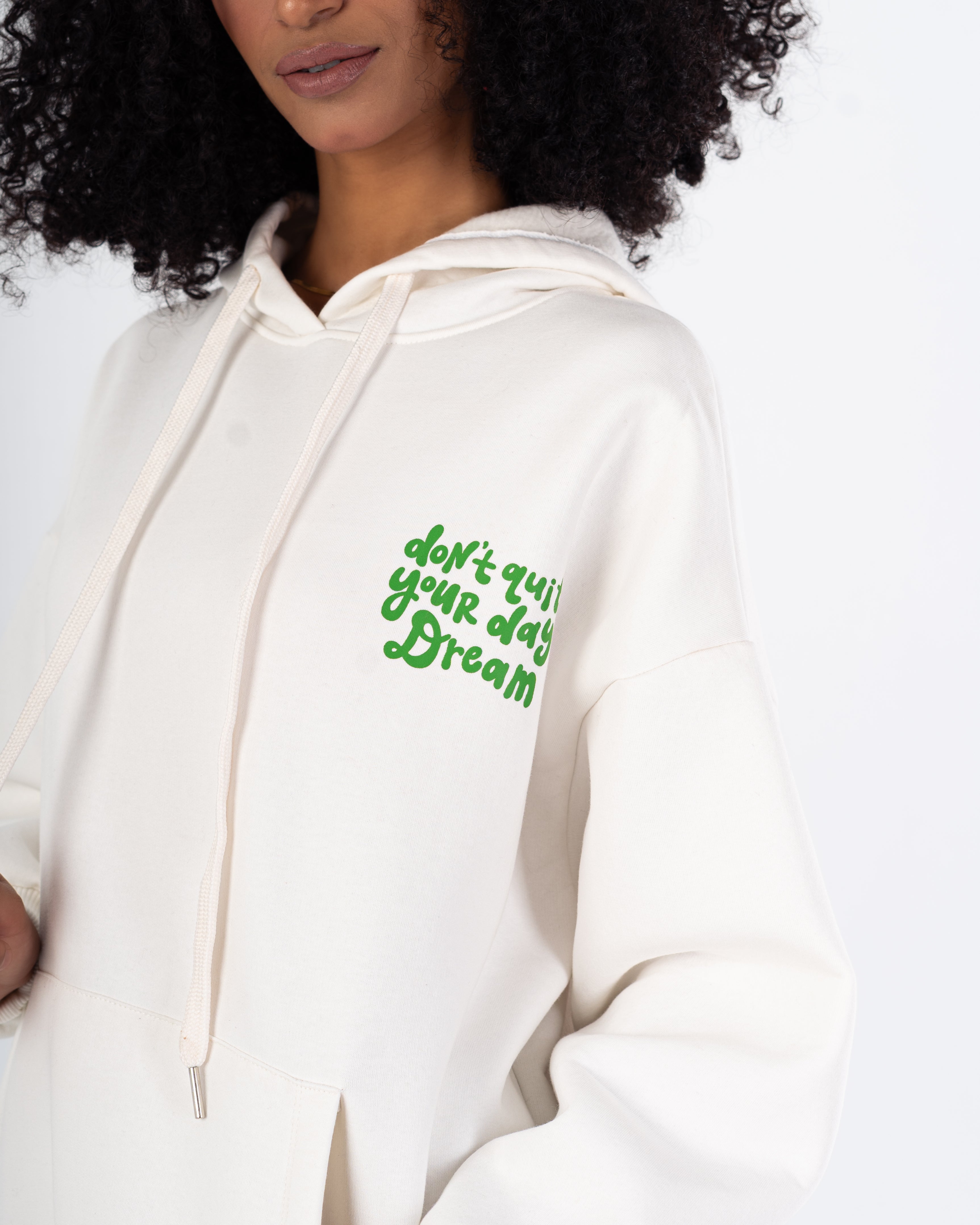 هودي – طبعة زهور صغيرة على الصدر