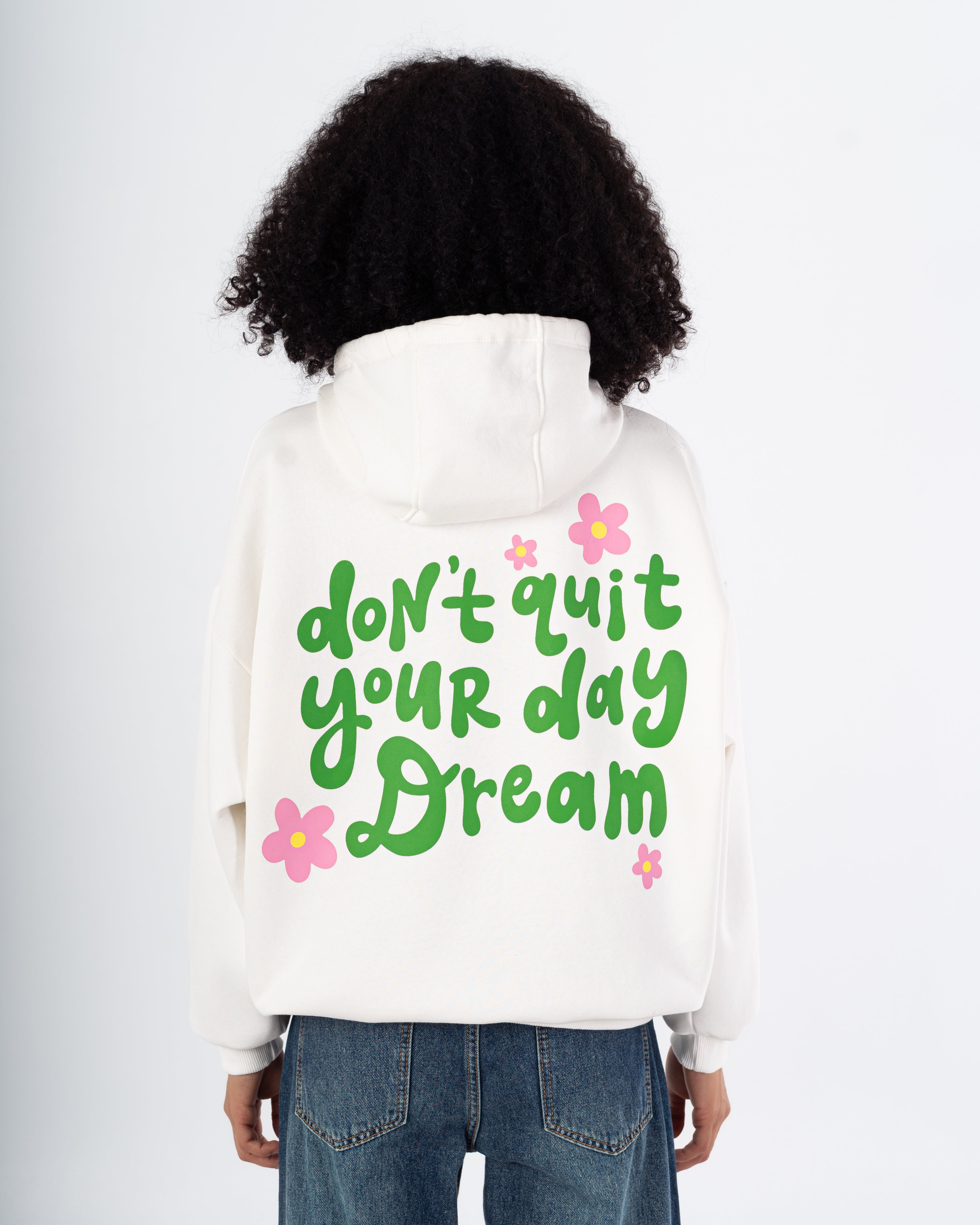 هودي – طبعة زهور صغيرة على الصدر