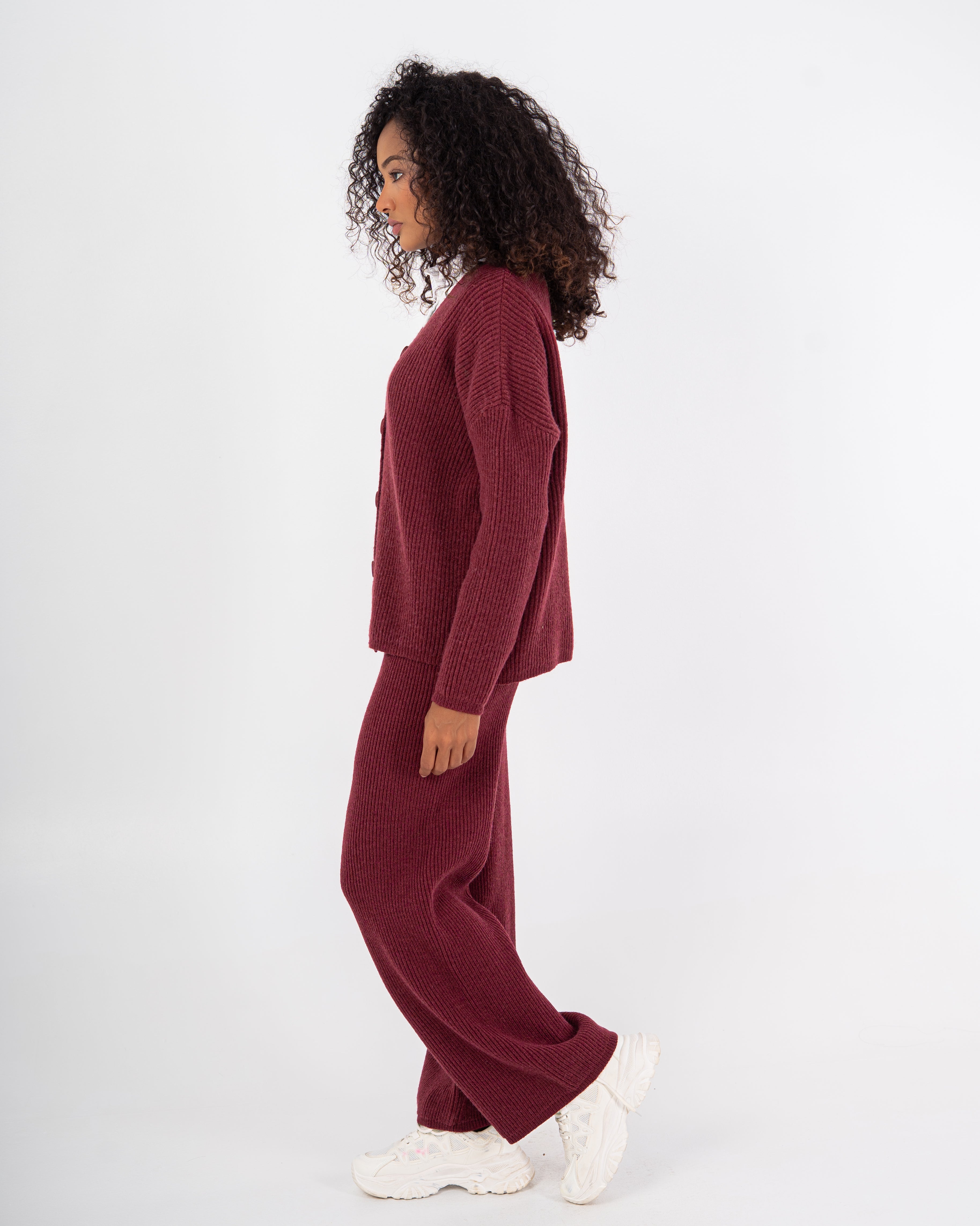 Knitwear Suit – Plain With Buttons