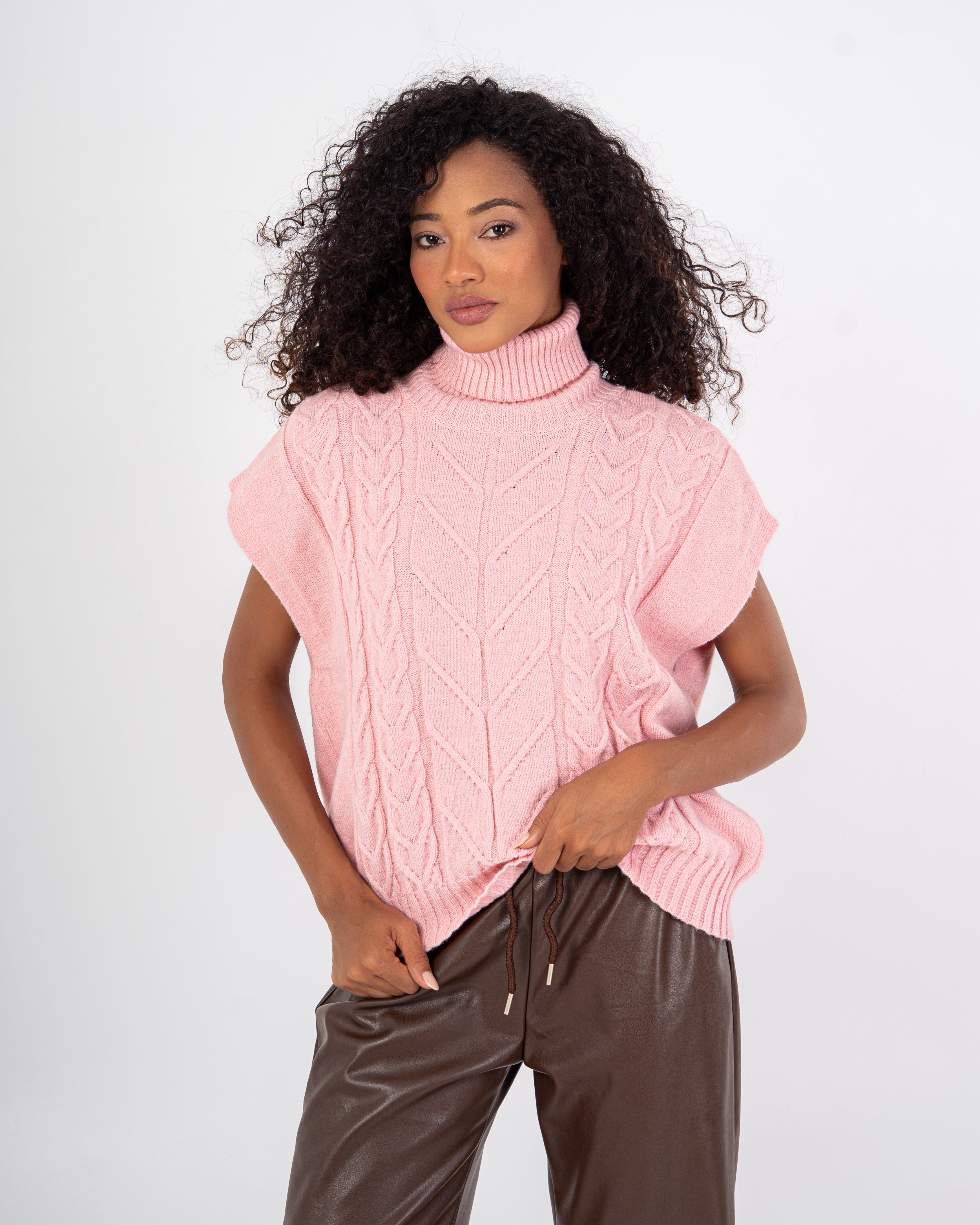 Knitwear Vest – Ribbed Pattern Design