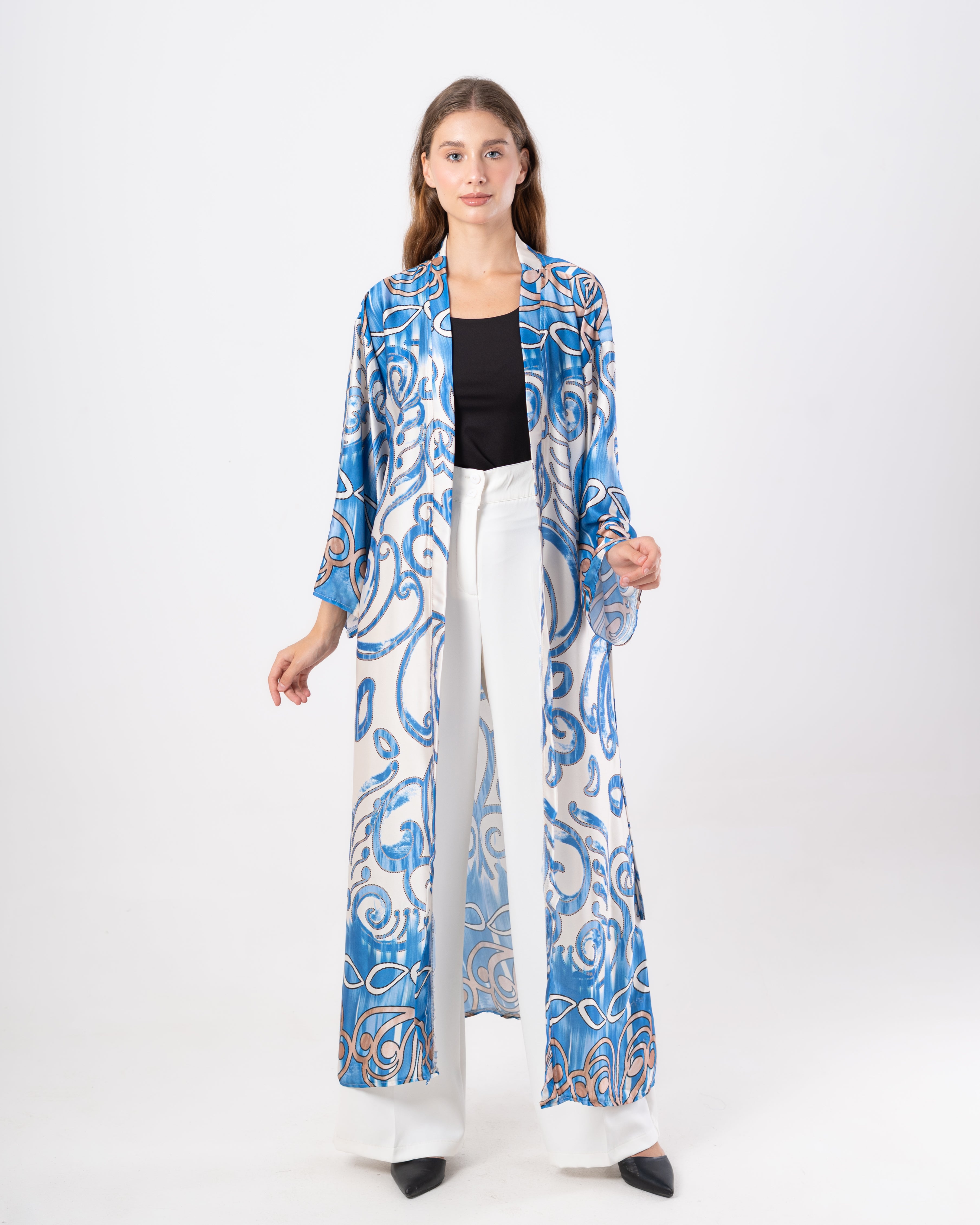 Colorful Kimono - with Mixed Botanical Prints