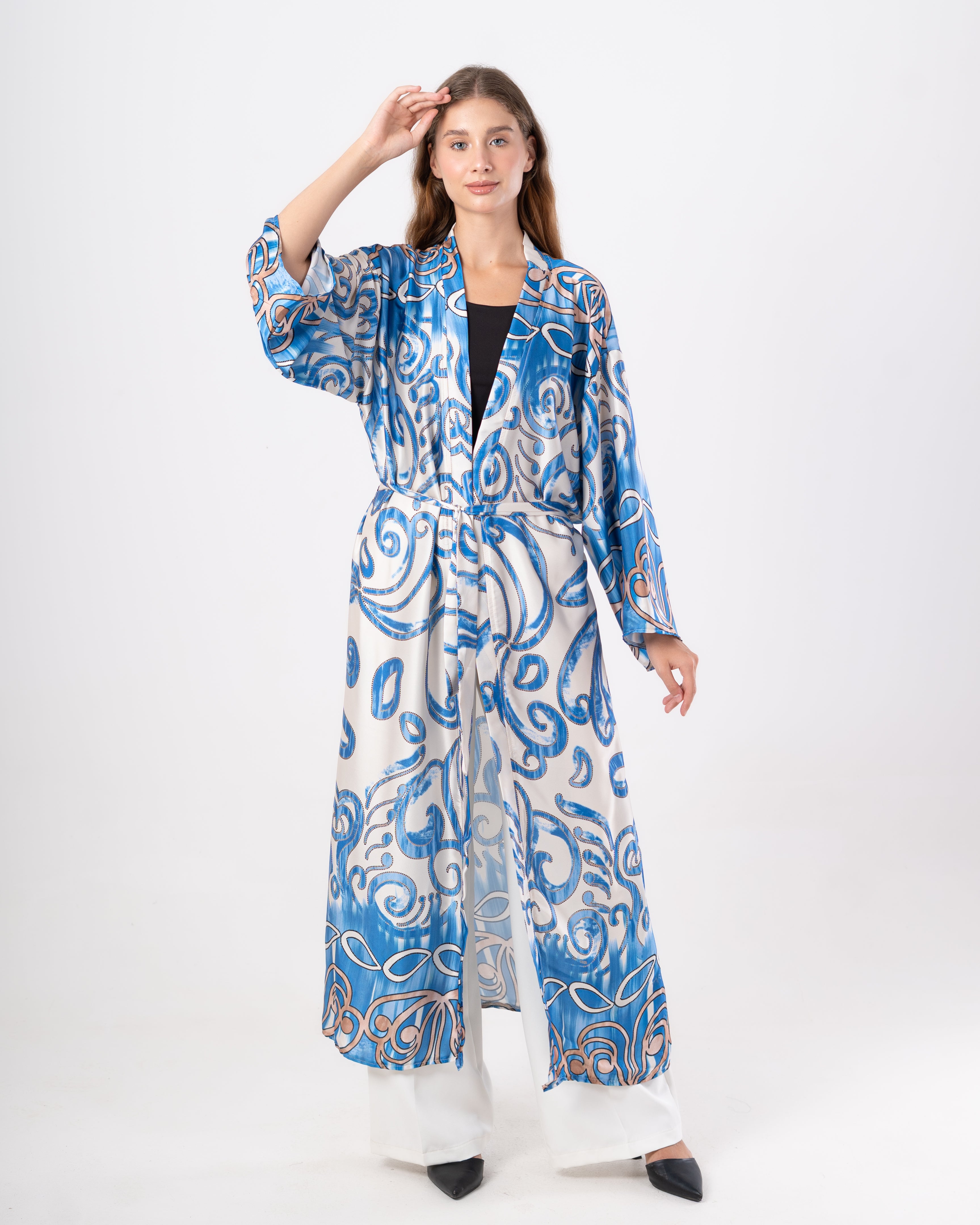 Colorful Kimono - with Mixed Botanical Prints