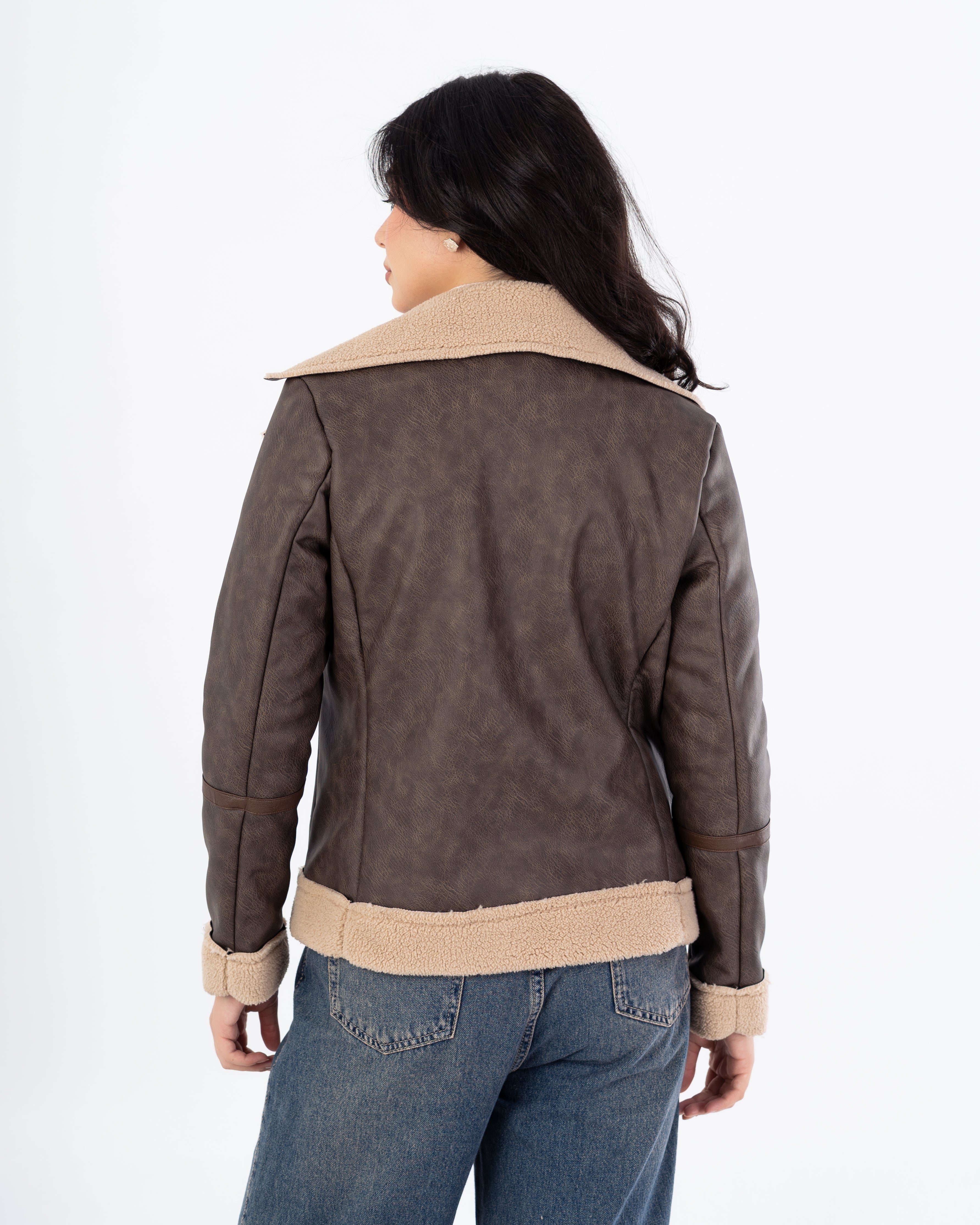 Leather Jacket – Bouclé Lined