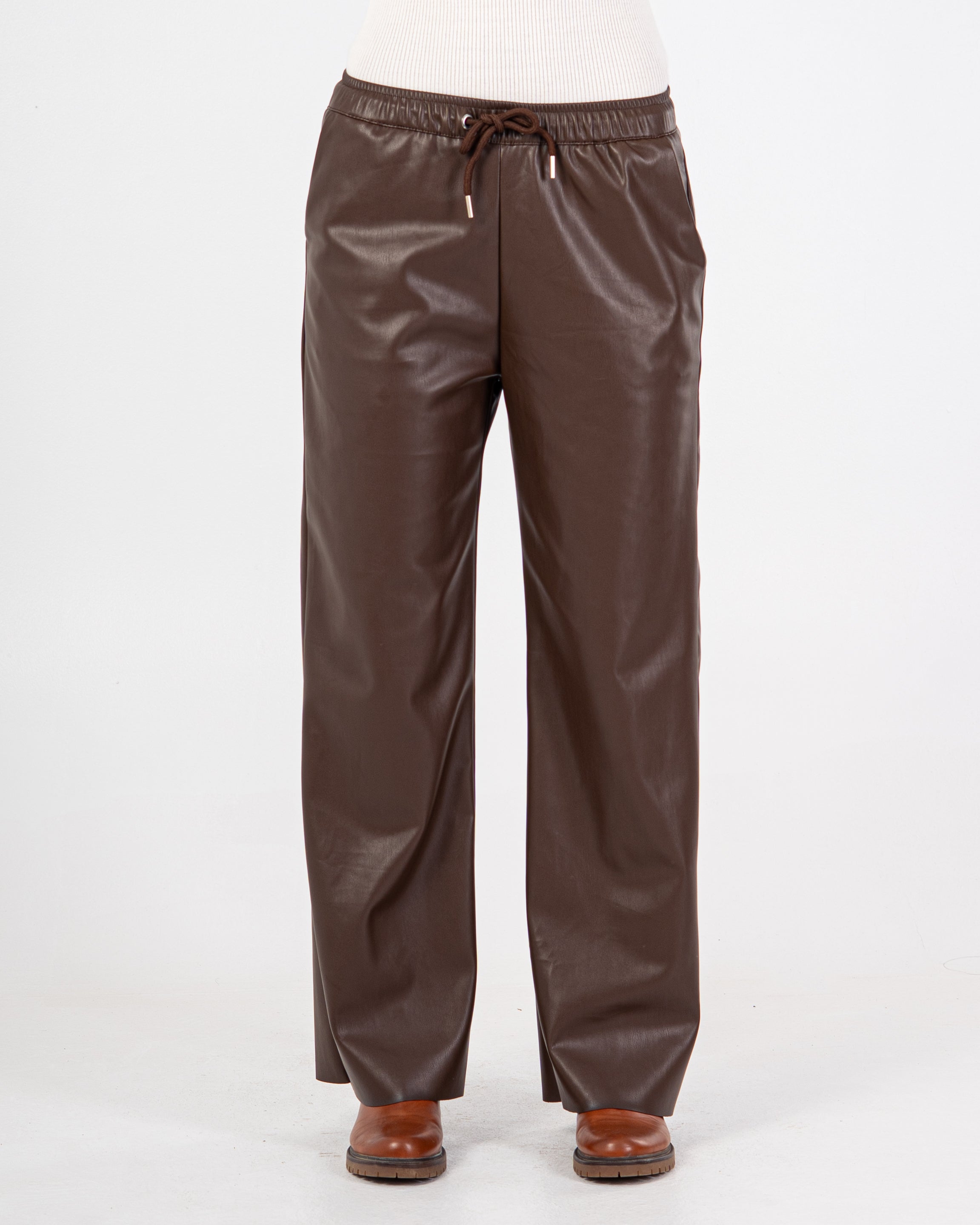 Leather Trouser – Wide Leg