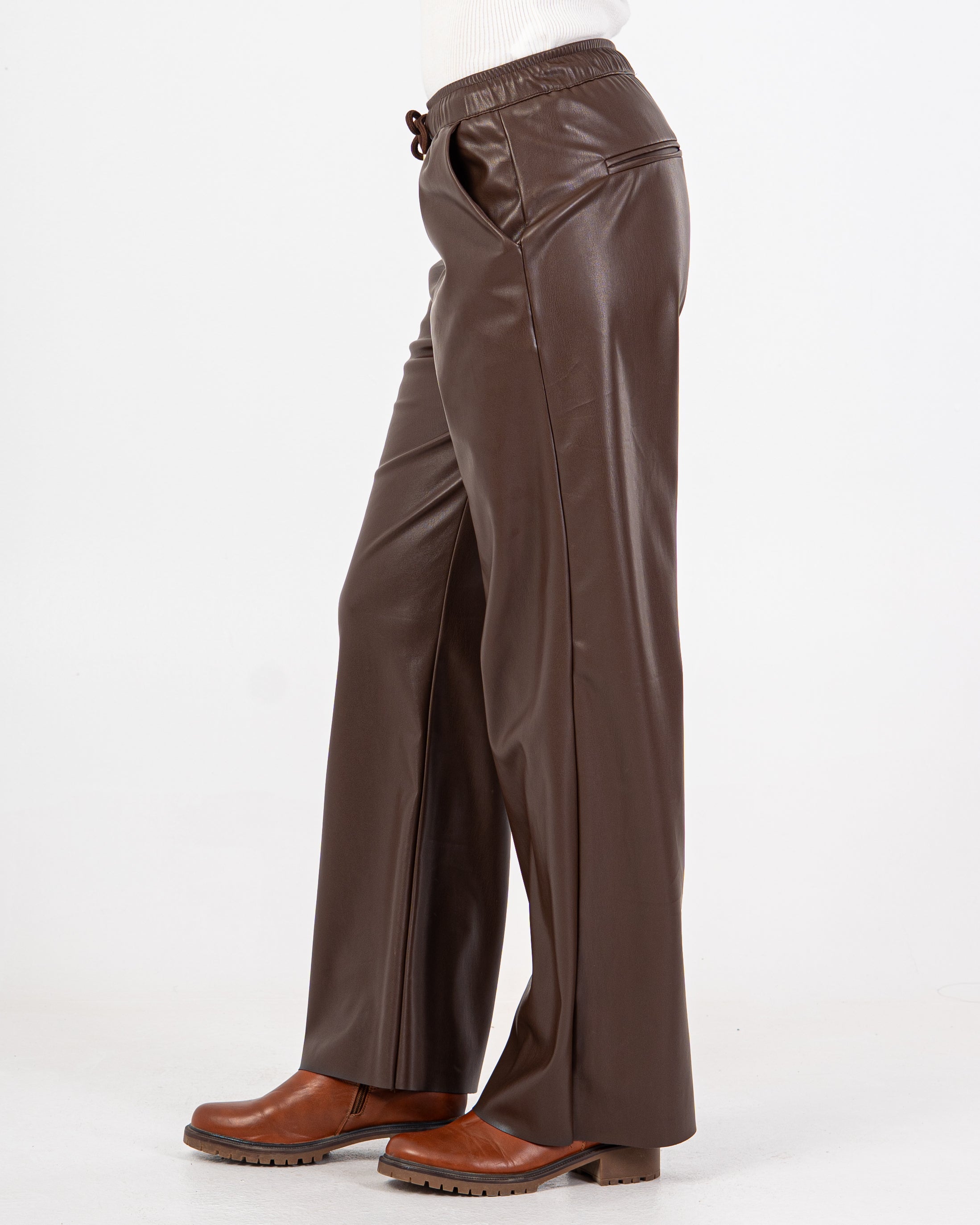 Leather Trouser – Wide Leg