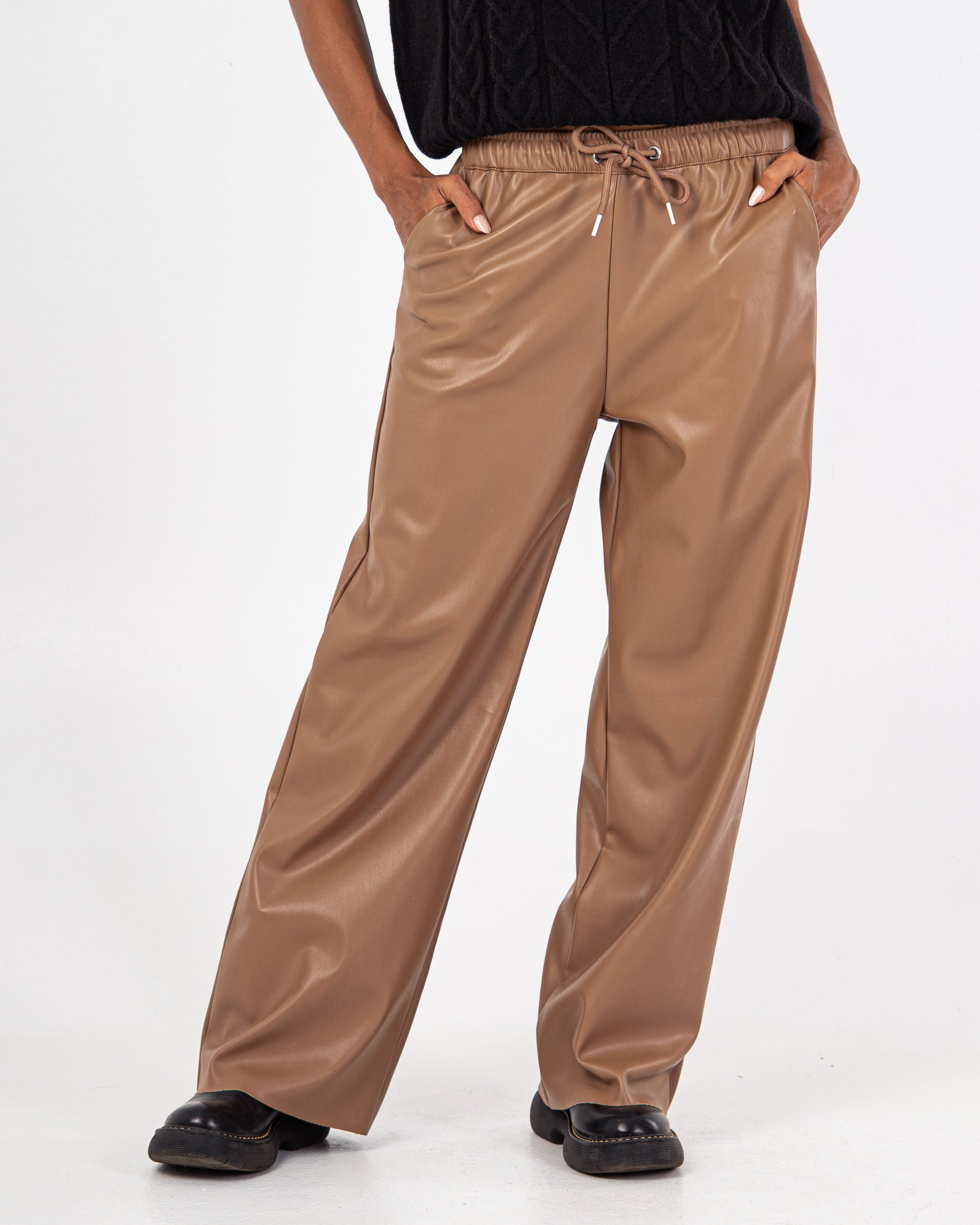 Leather Trouser – Wide Leg