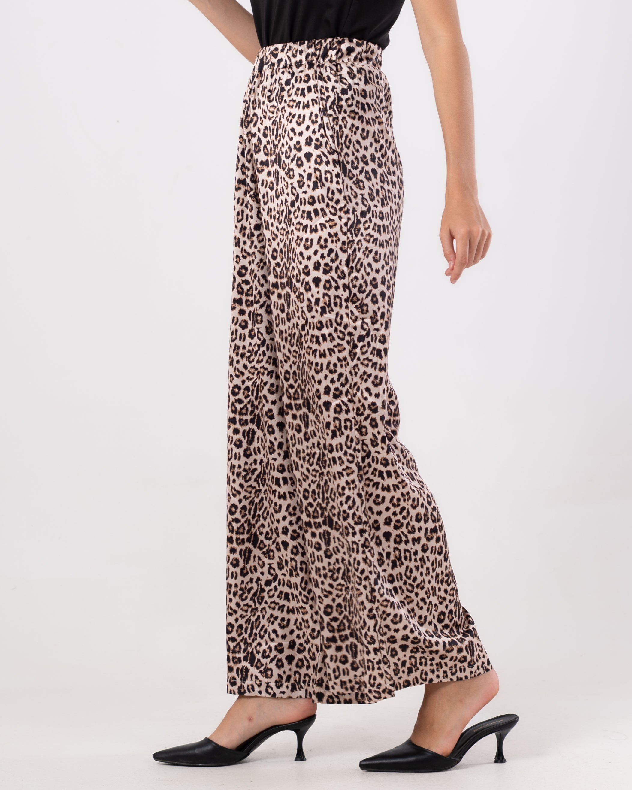 Multicolor Tiger (Print Wide-Leg) - Pants