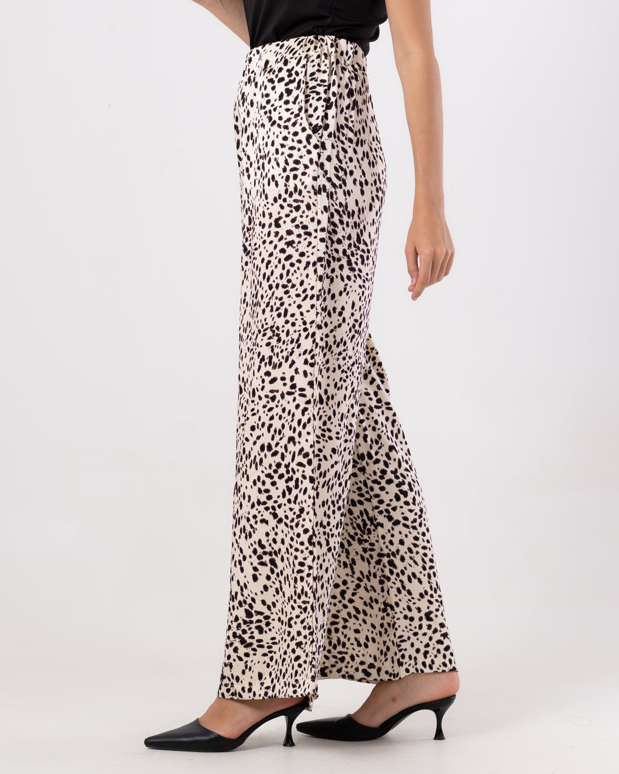Multicolor Tiger (Print Wide-Leg) - Pants