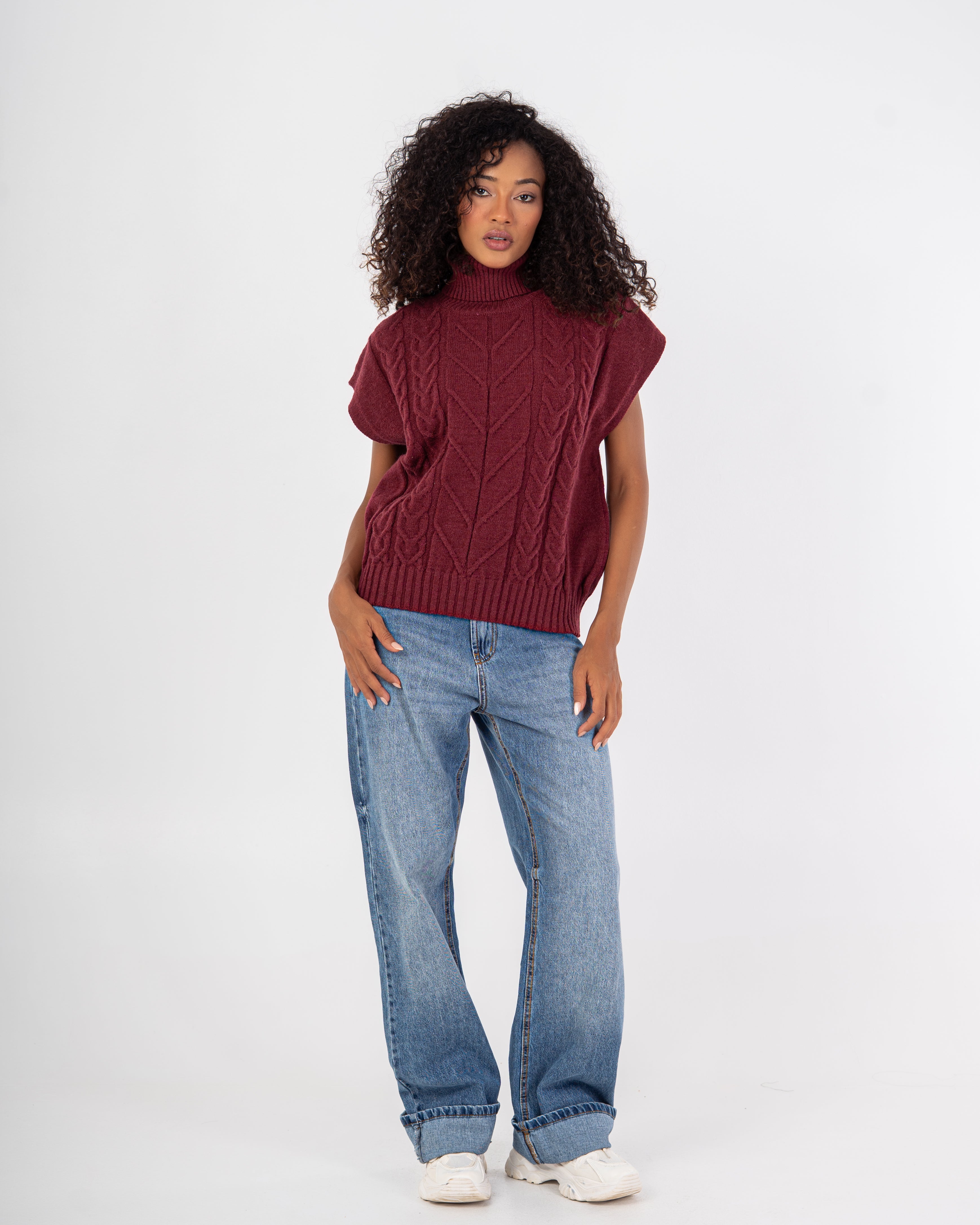 Knitwear Vest – Ribbed Pattern Design