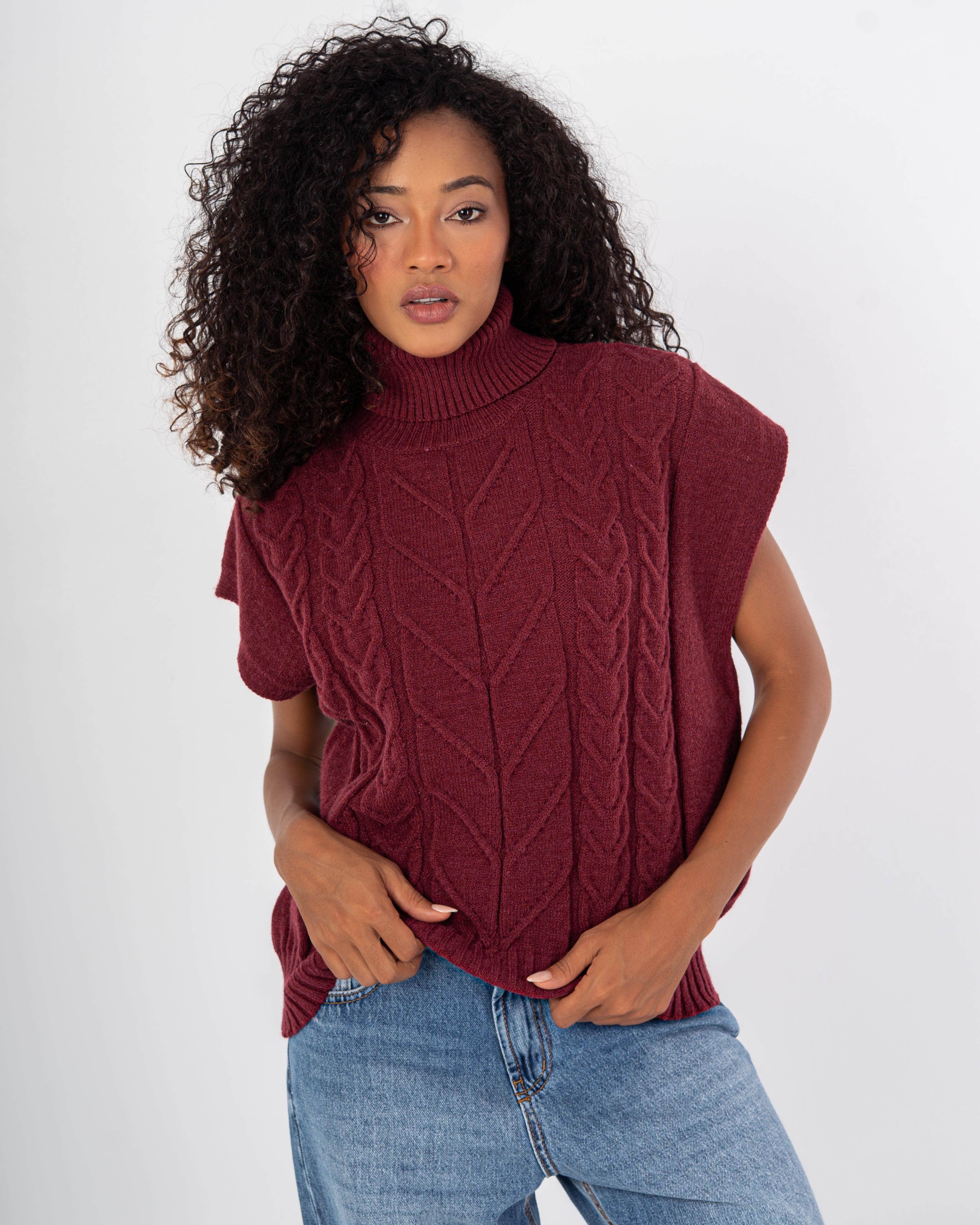 Knitwear Vest – Ribbed Pattern Design