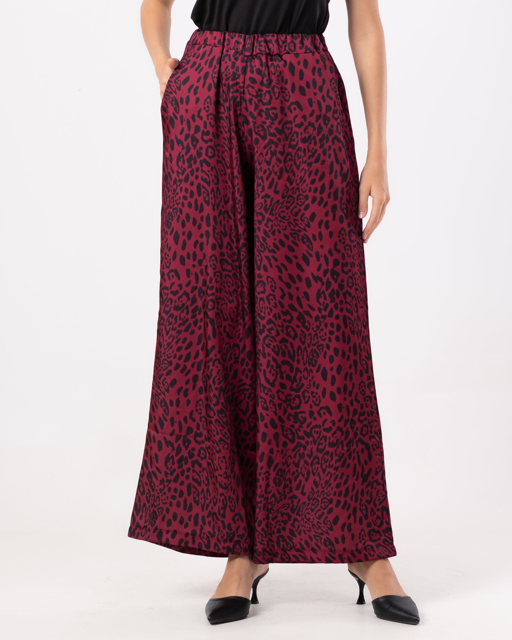 Multicolor Tiger (Print Wide-Leg) - Pants