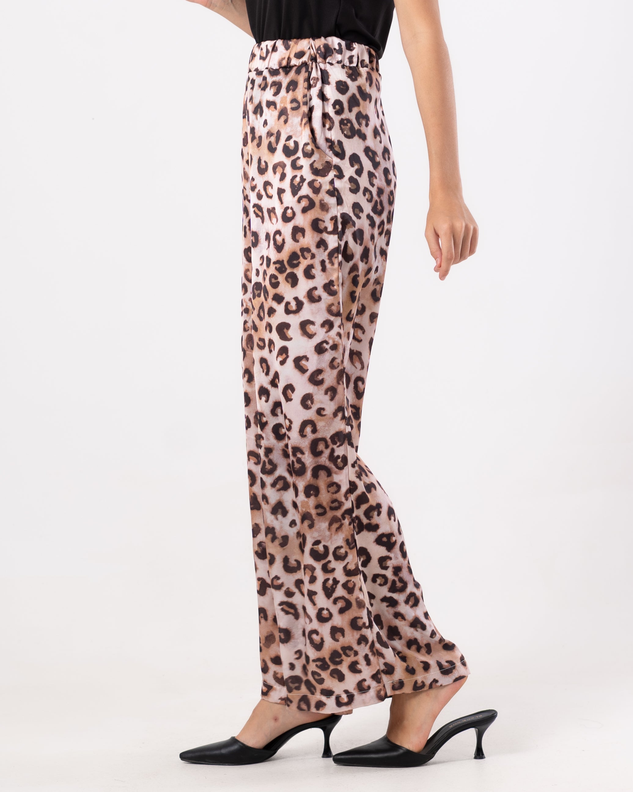 Multicolor Tiger (Print Wide-Leg) - Pants