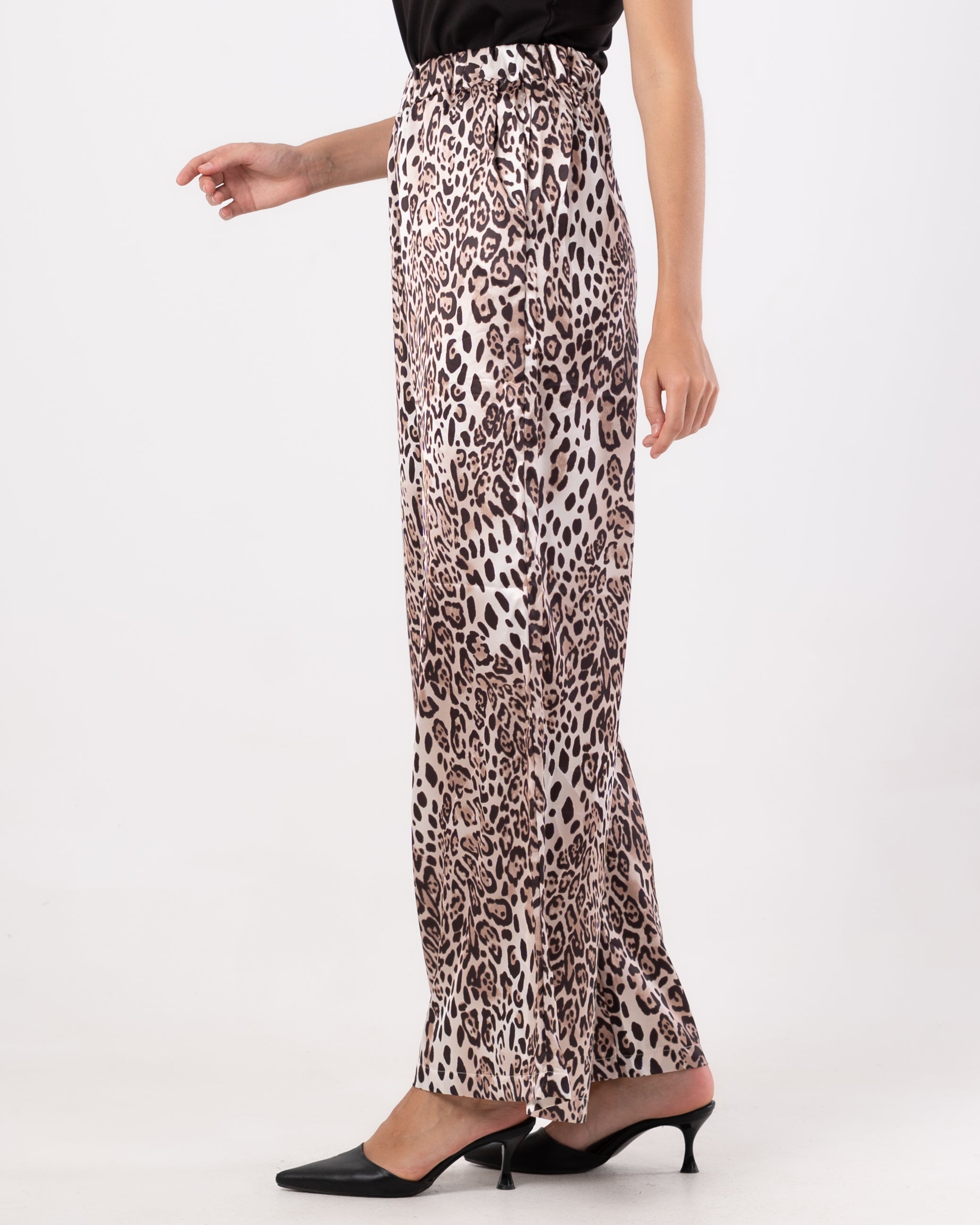 Multicolor Tiger (Print Wide-Leg) - Pants