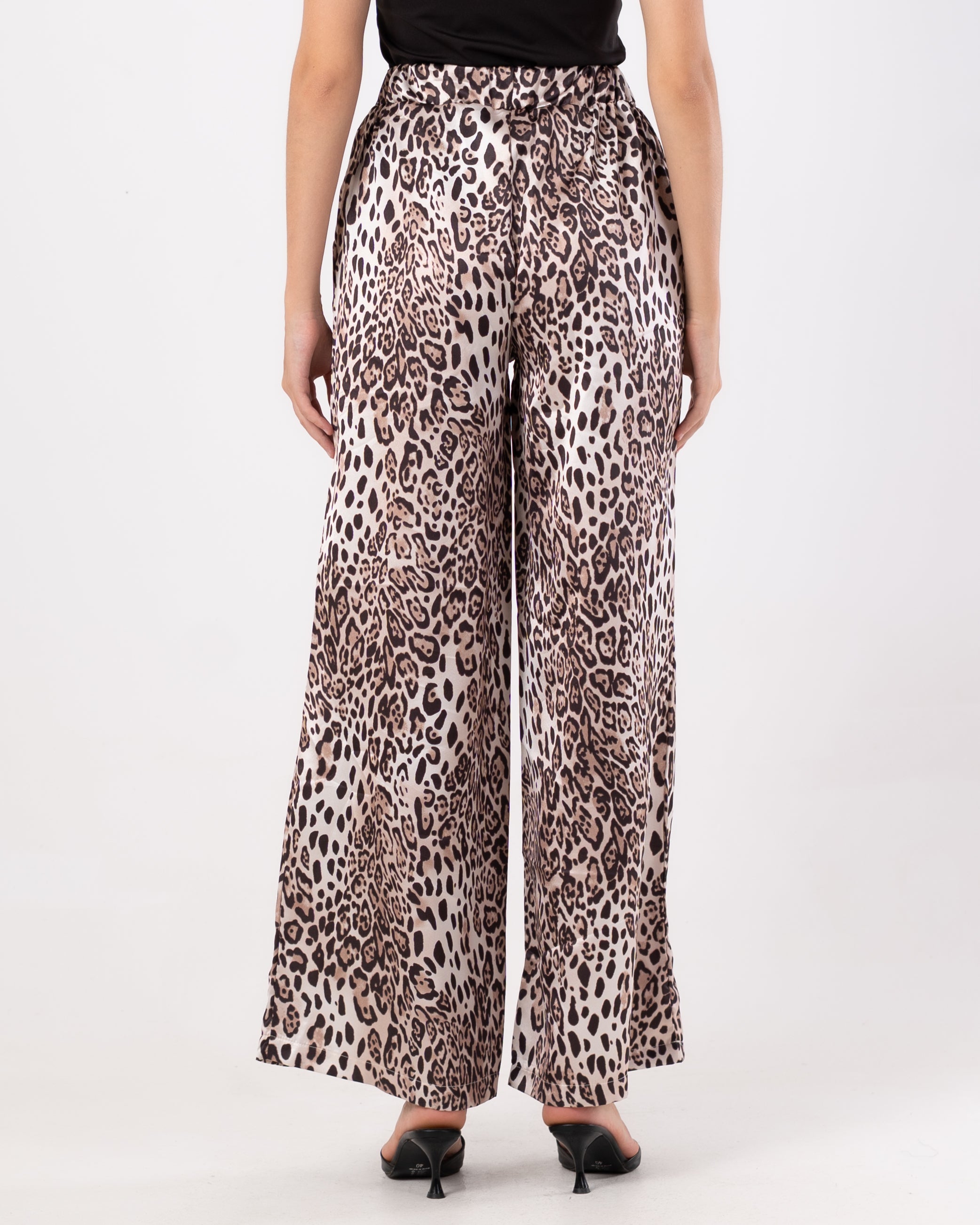 Multicolor Tiger (Print Wide-Leg) - Pants