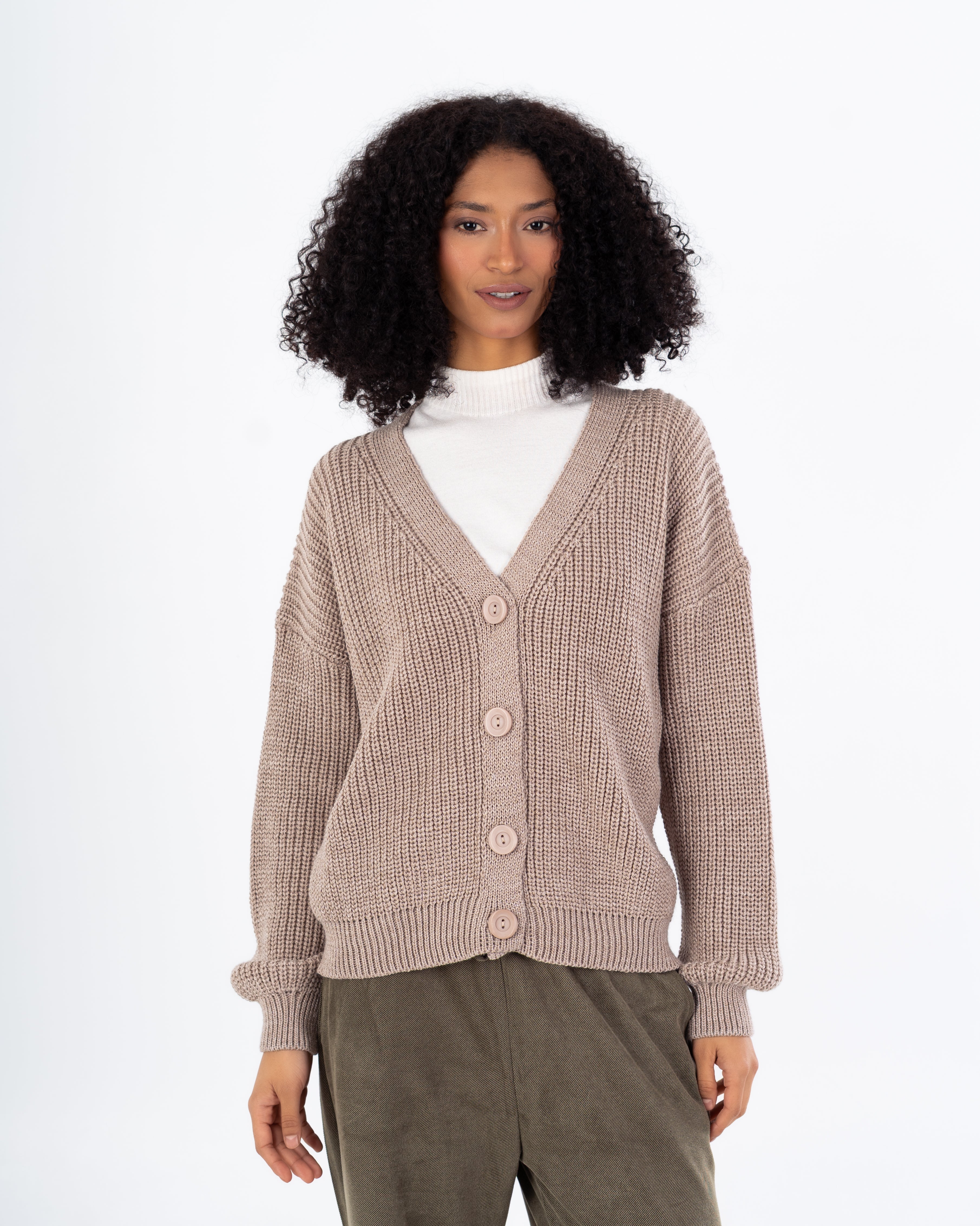 كارديجان واسع الرقبة – (4 أزرار)