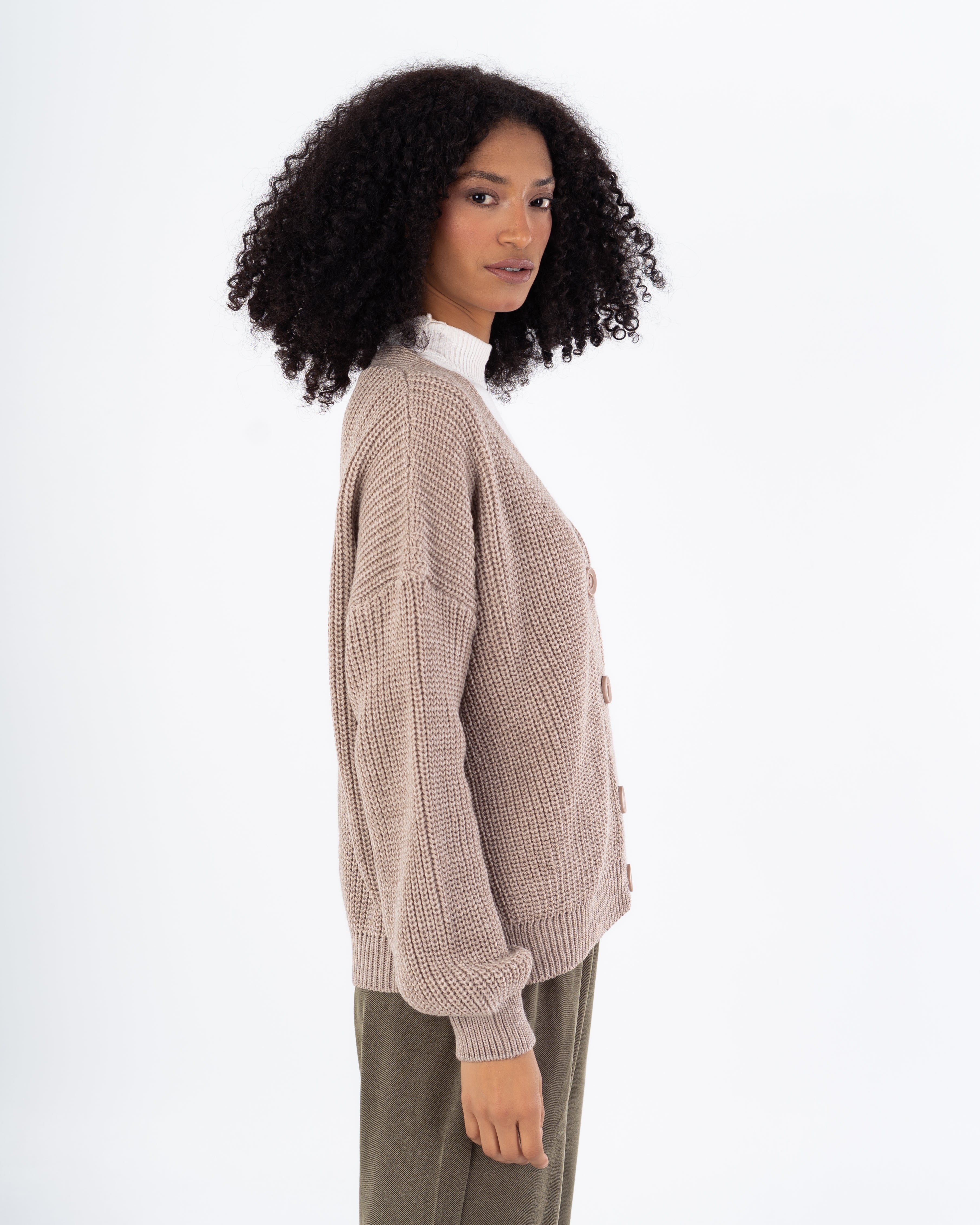 كارديجان واسع الرقبة – (4 أزرار)