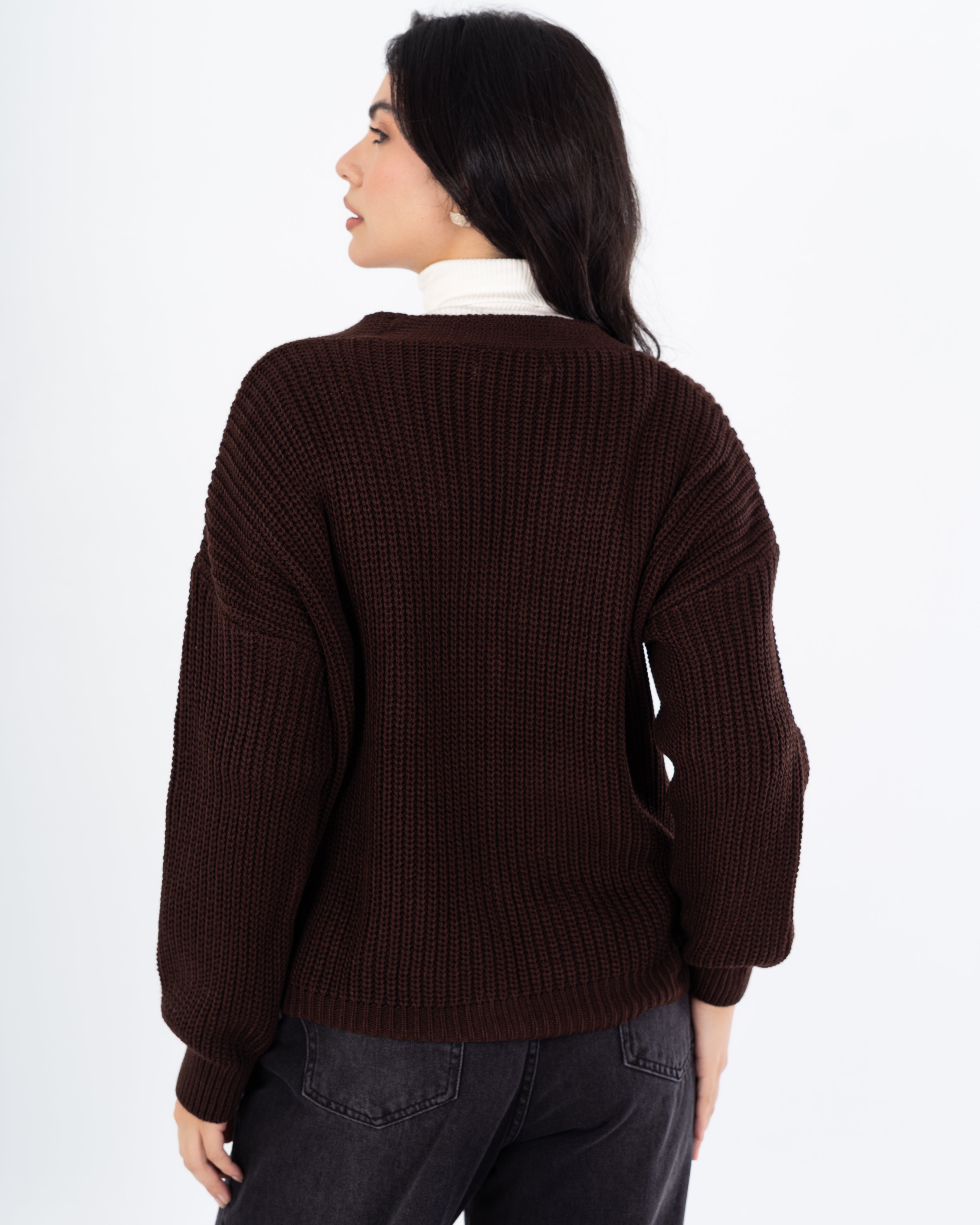 كارديجان واسع الرقبة – (4 أزرار)