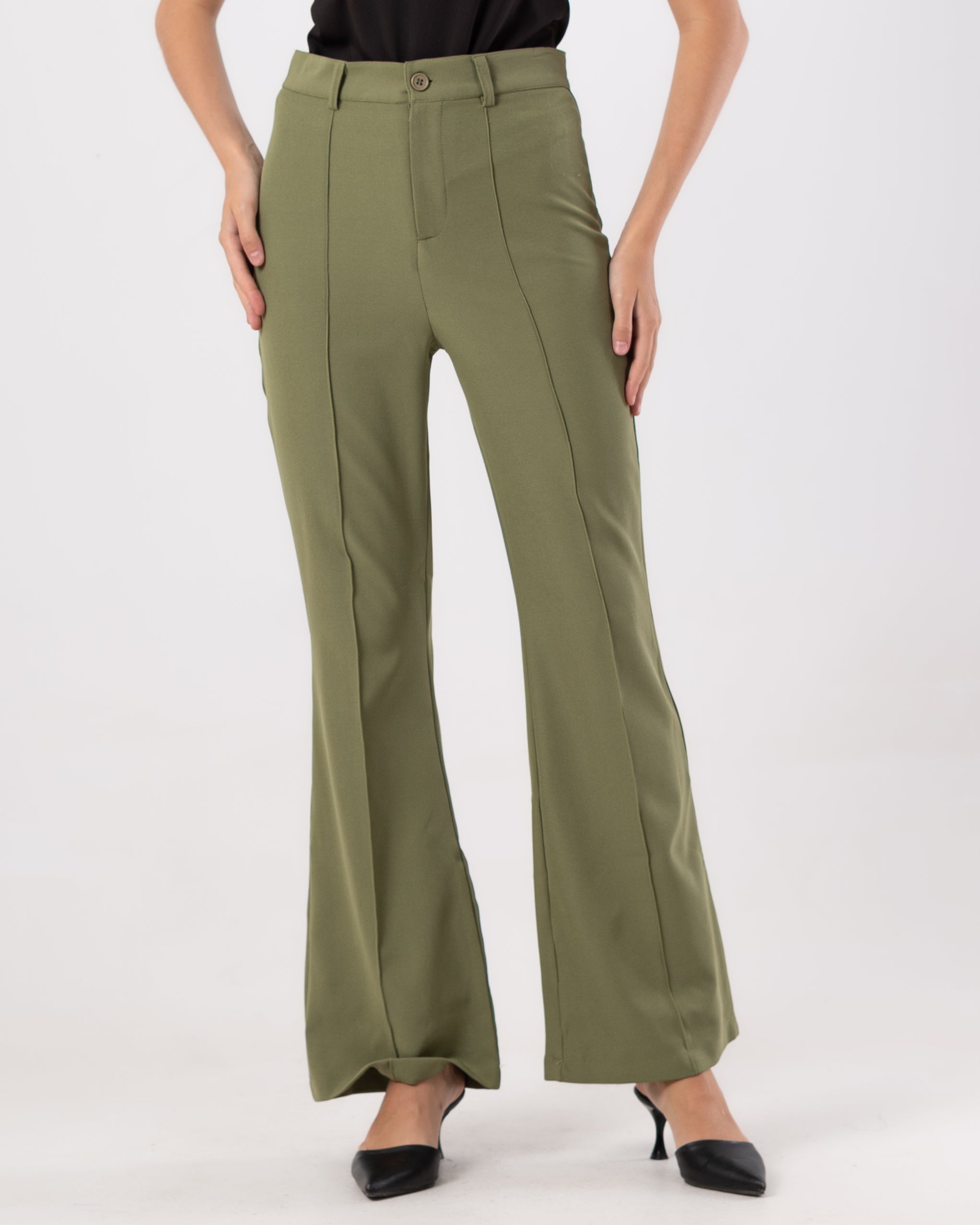 Center-Pleat Classic Pants