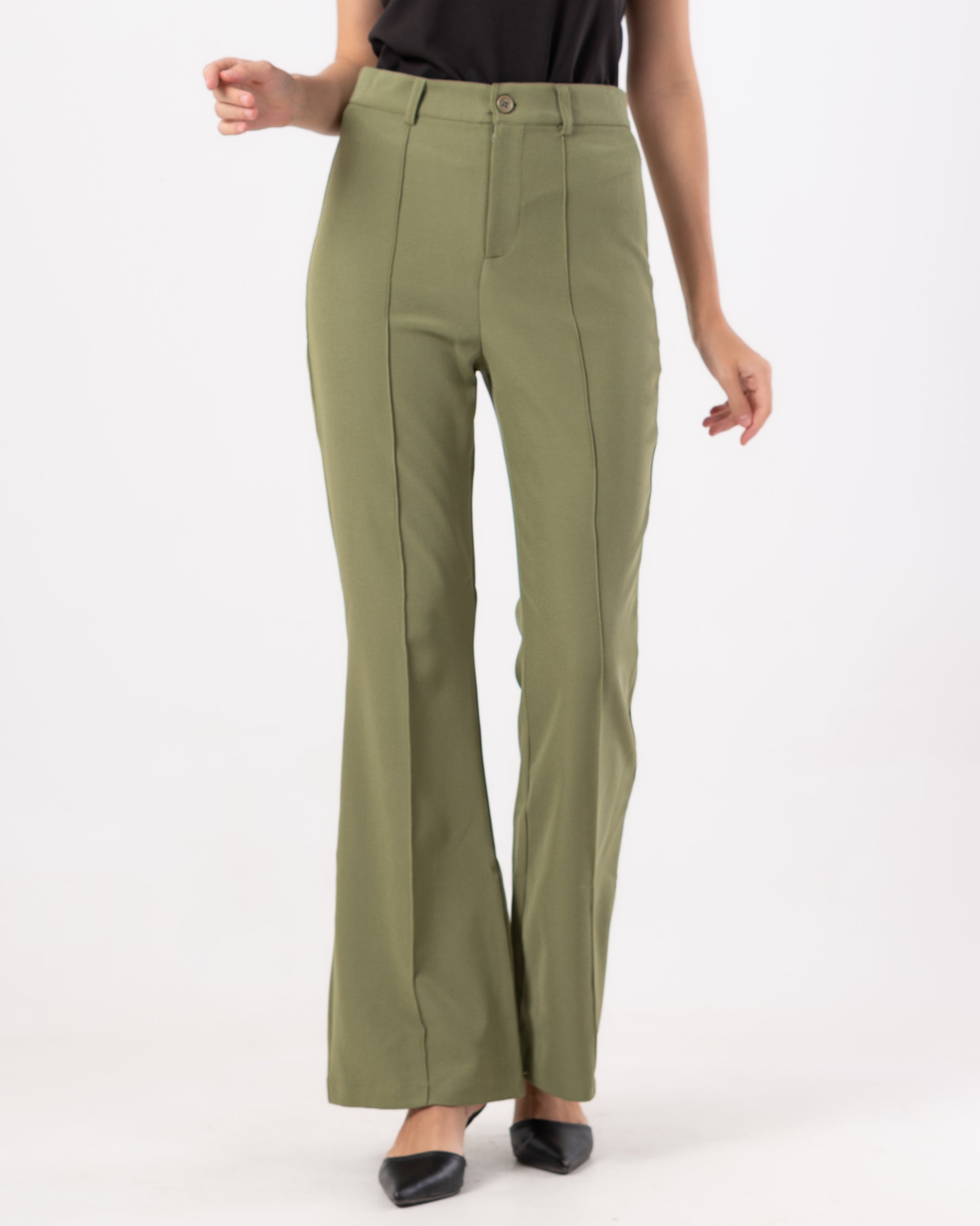 Center-Pleat Classic Pants