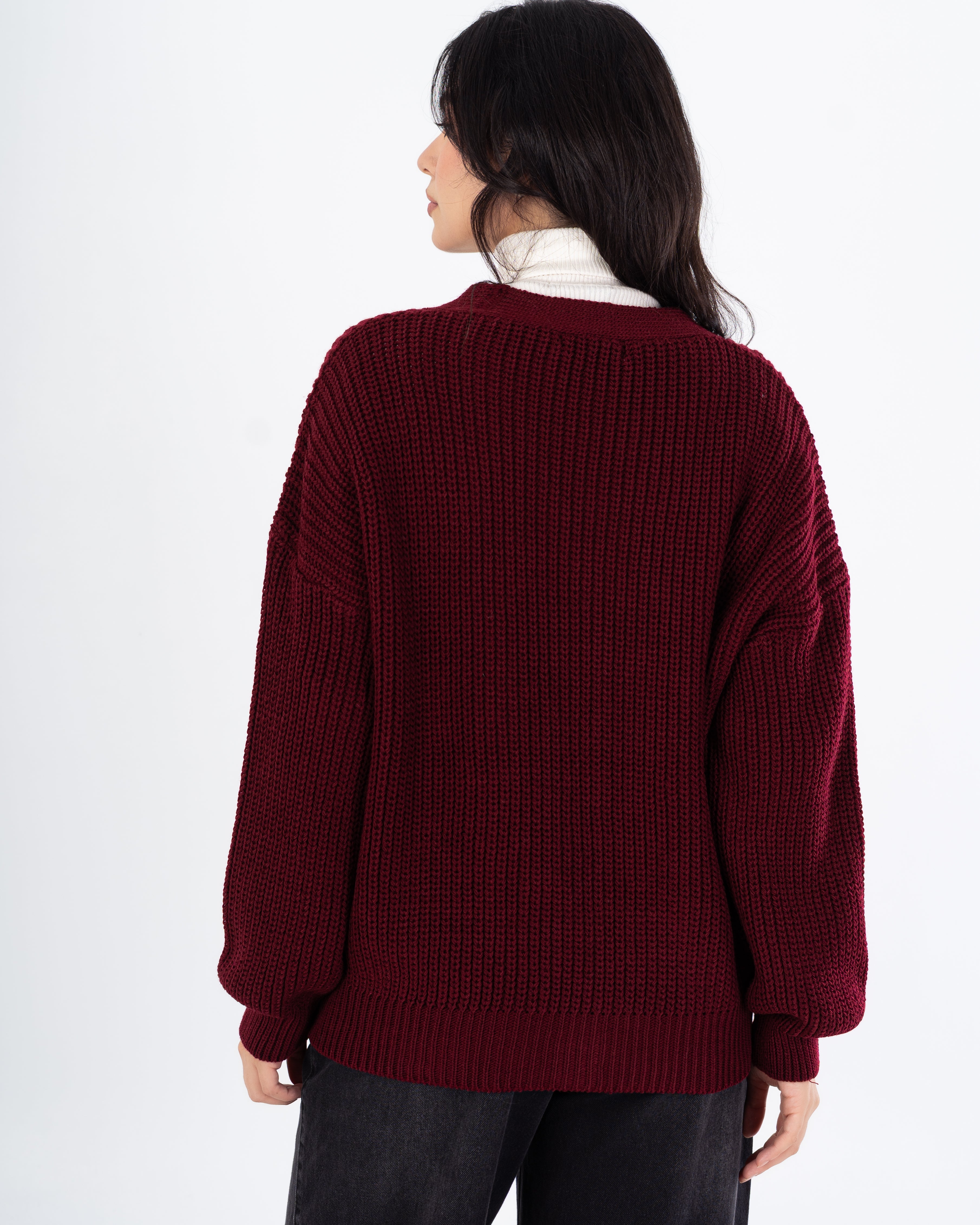 كارديجان واسع الرقبة – (4 أزرار)