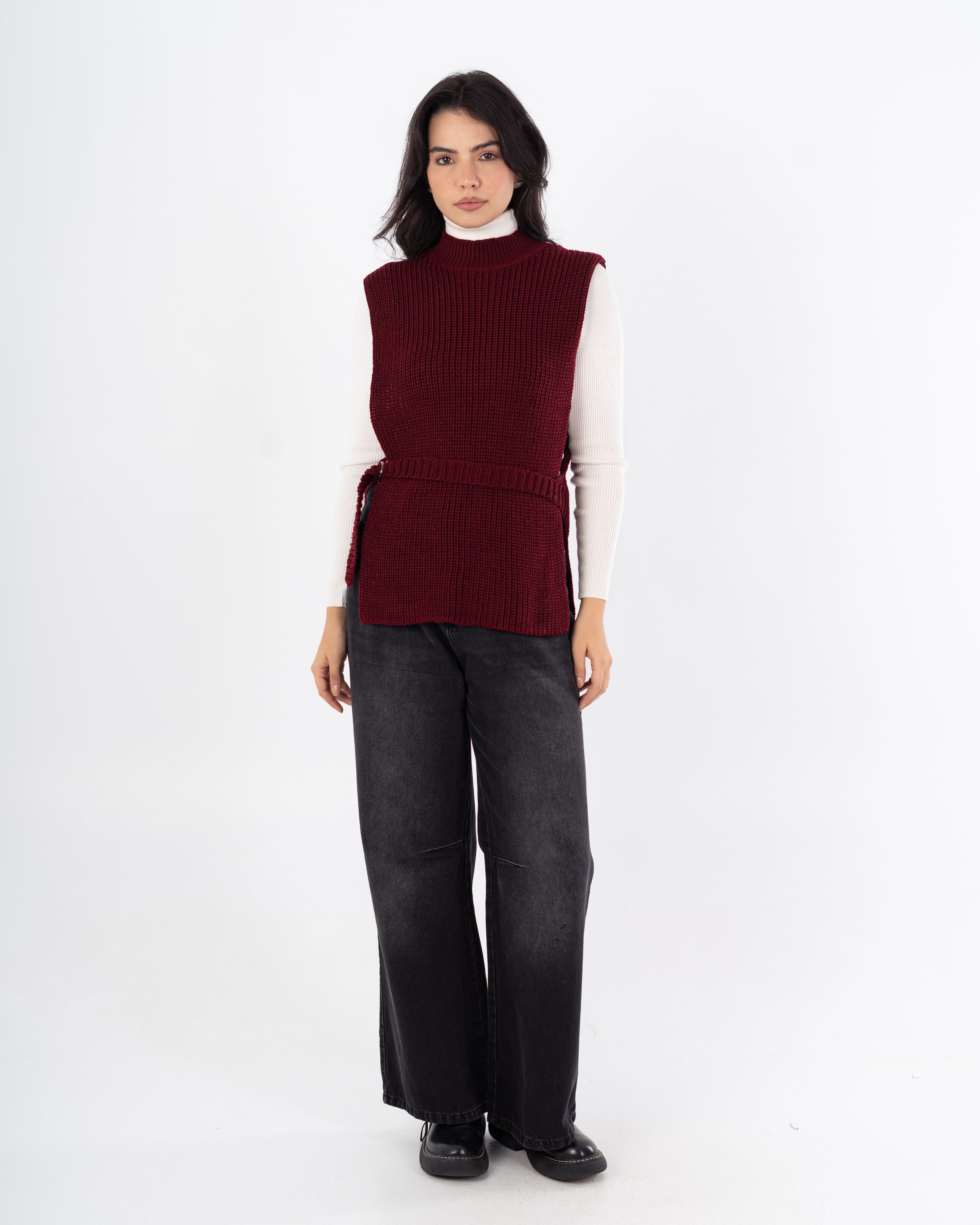 سترة عادية – مفتوحة من الجانب (مع حزام)