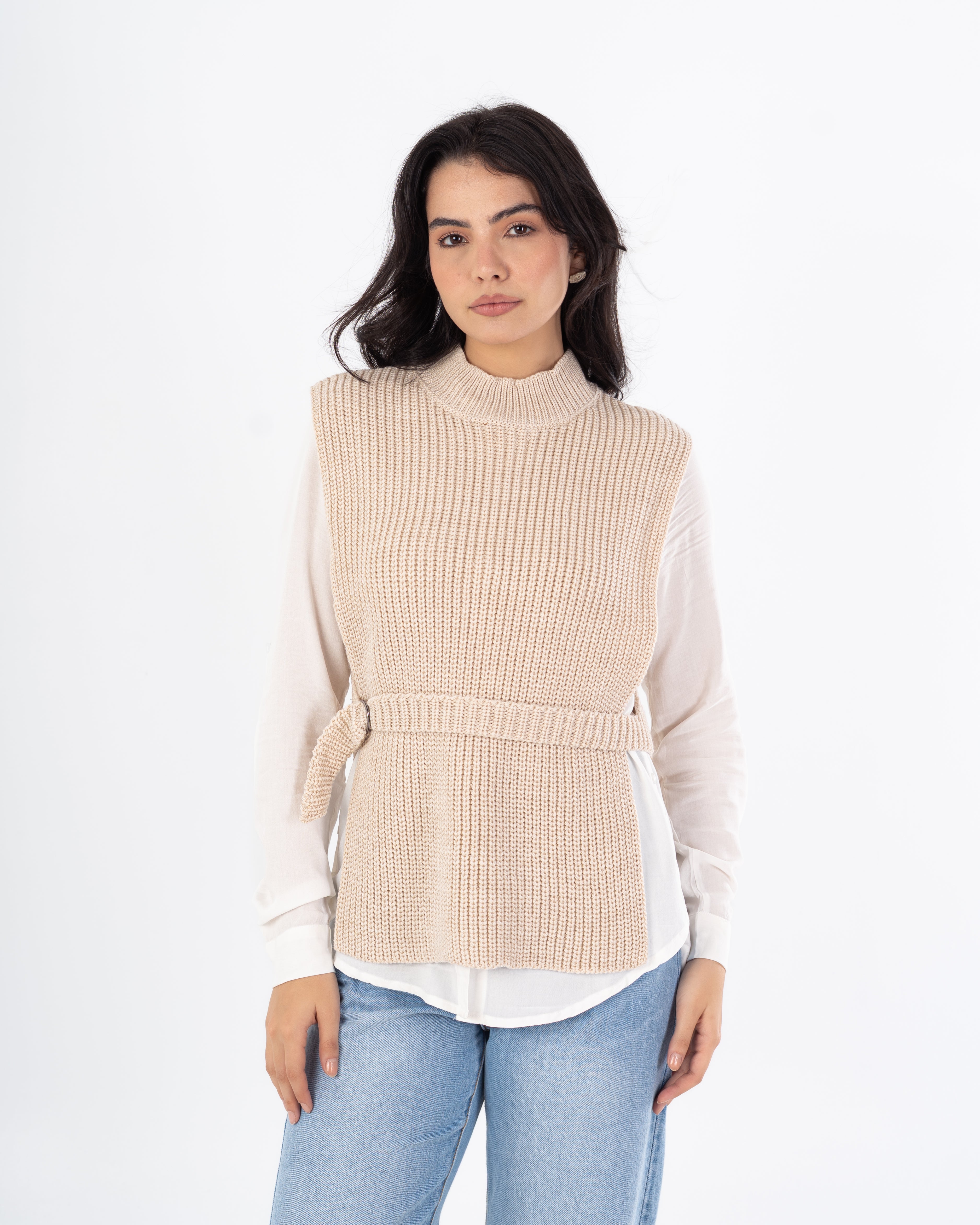 سترة عادية – مفتوحة من الجانب (مع حزام)