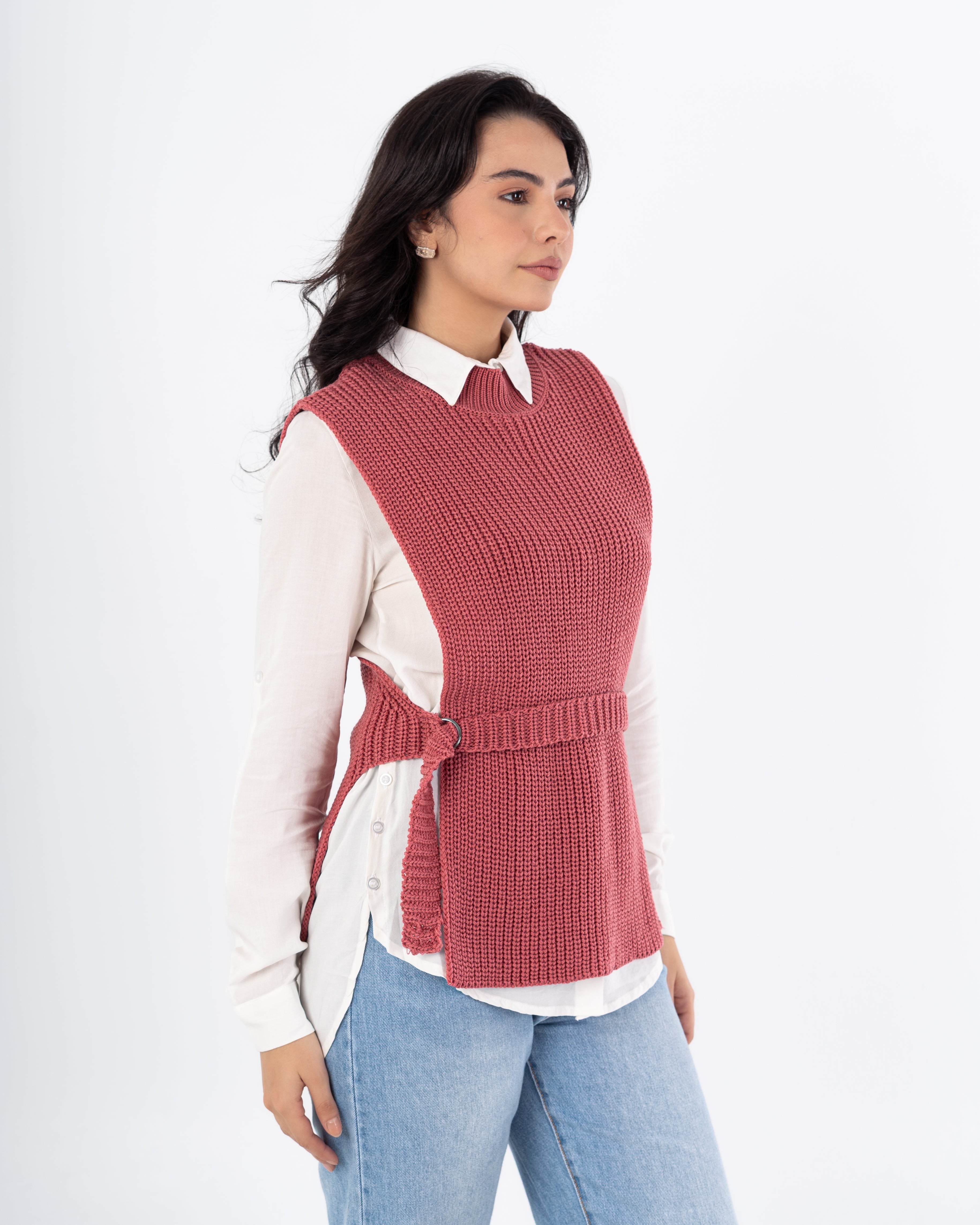 سترة عادية – مفتوحة من الجانب (مع حزام)